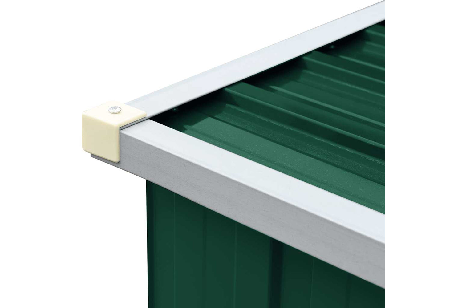 vidaXL 47083 Garden Log Storage Shed Galvanised Steel 330x84x152cm Green-8