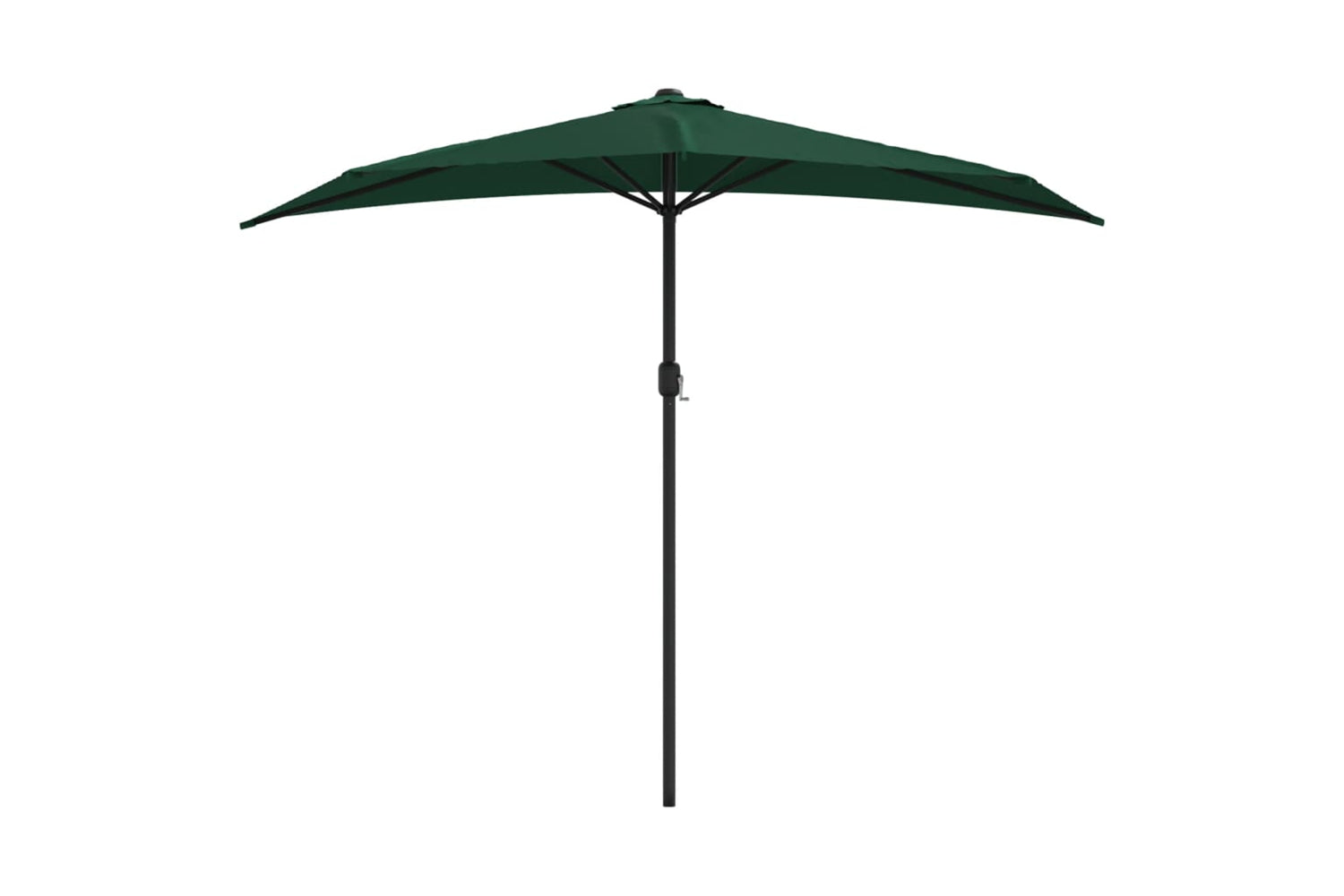 vidaXL 44588 Balcony Parasol With Aluminium Pole Green 270x144cm Half-2