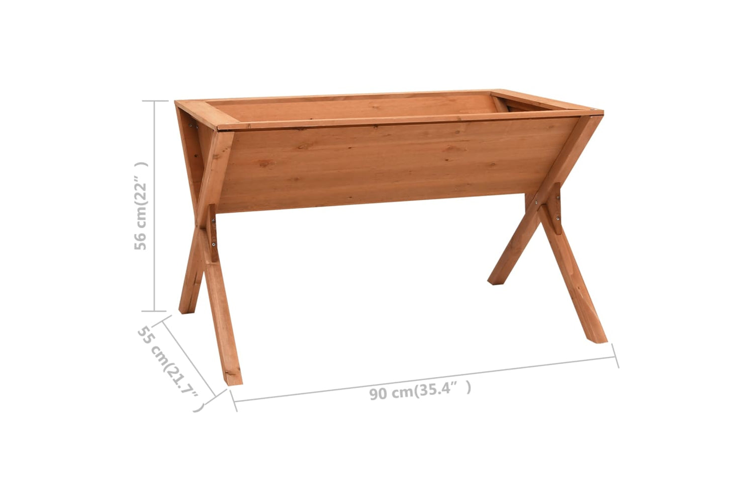 vidaXL 47241 Planter 90x55x56cm Firwood-5