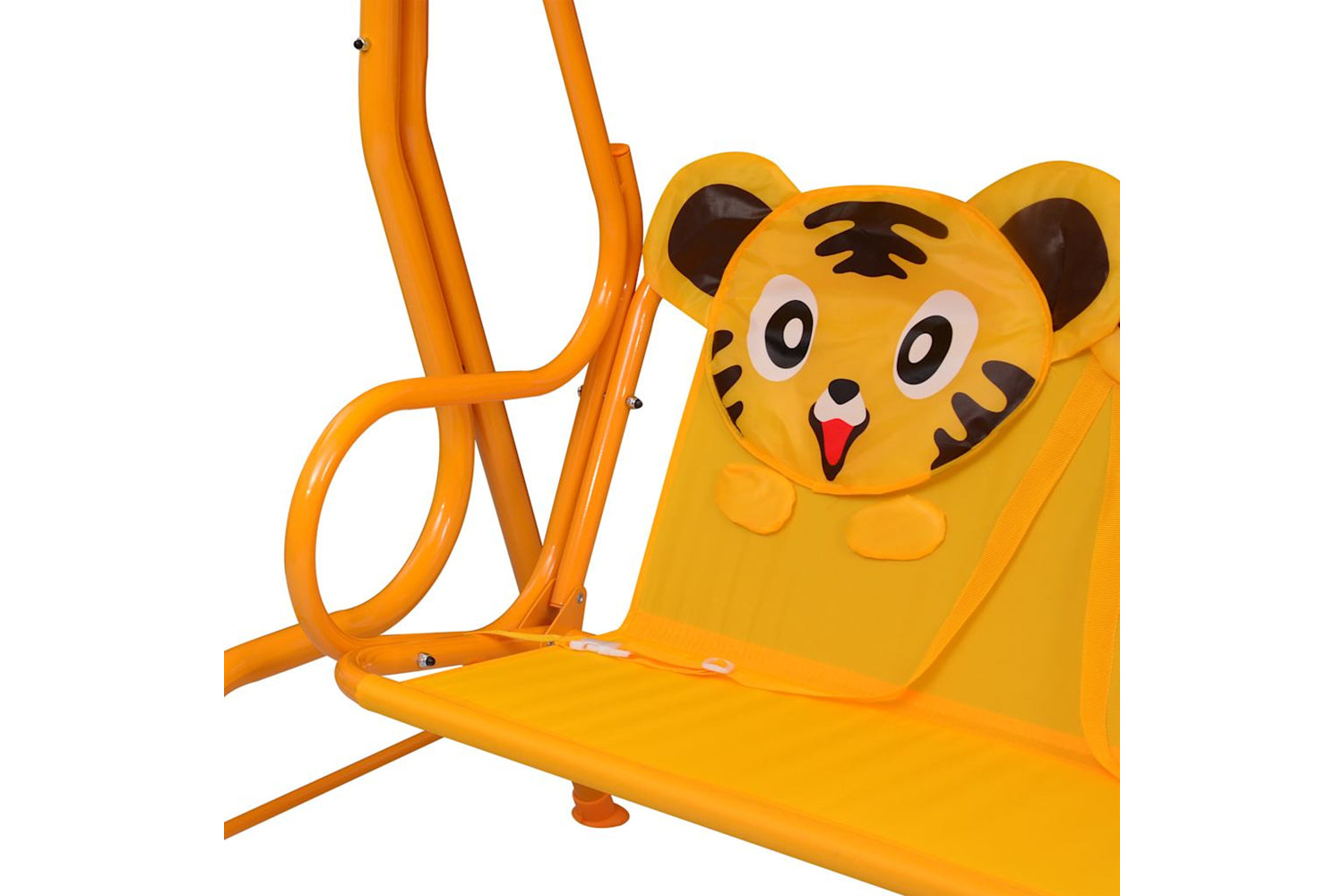 Vidaxl Kids Swing Bench Yellow 115x75x110 Cm Fabric-5