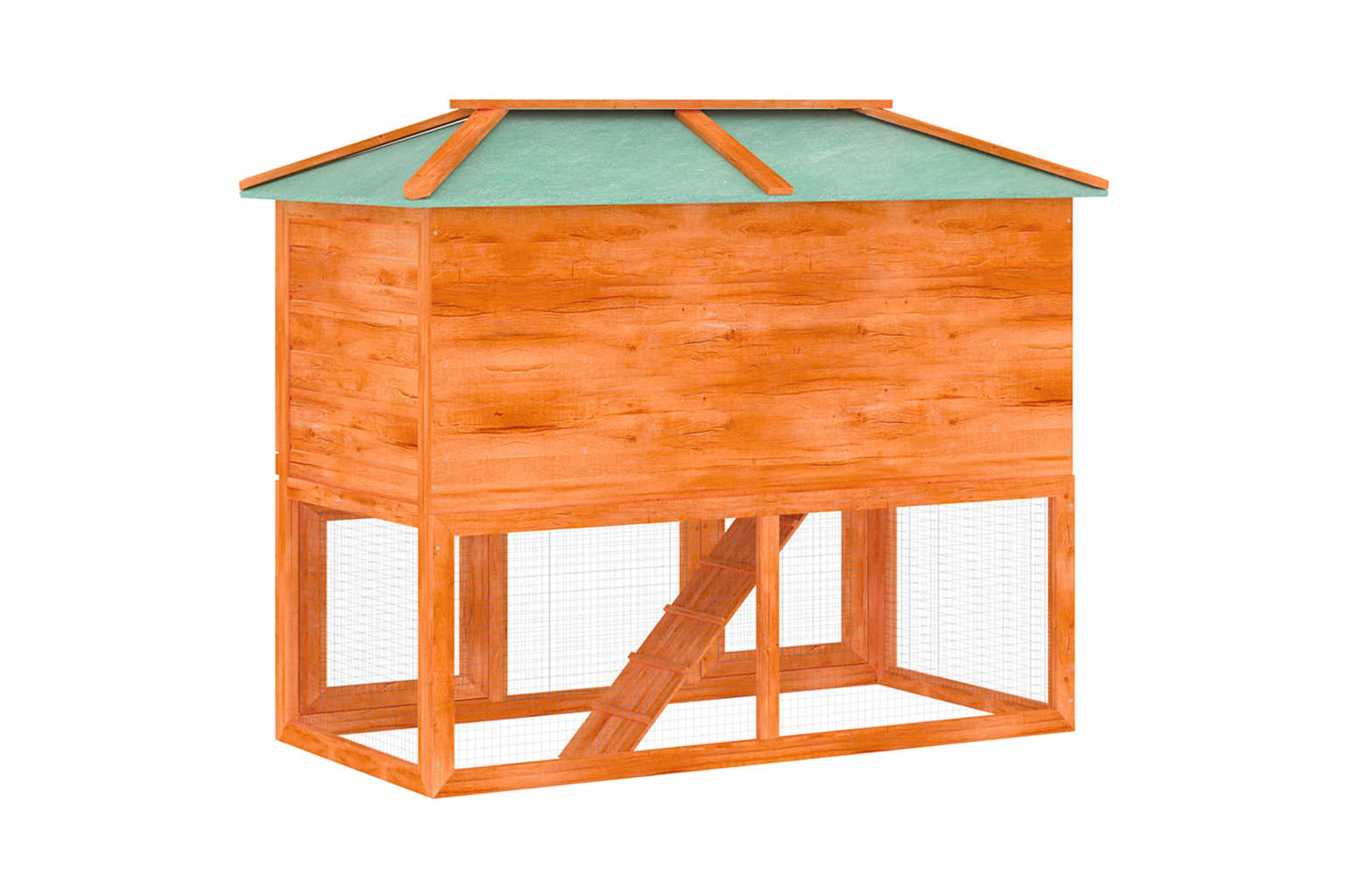 Vidaxl 170849 Animal Rabbit Cage Double Floor Wood-5