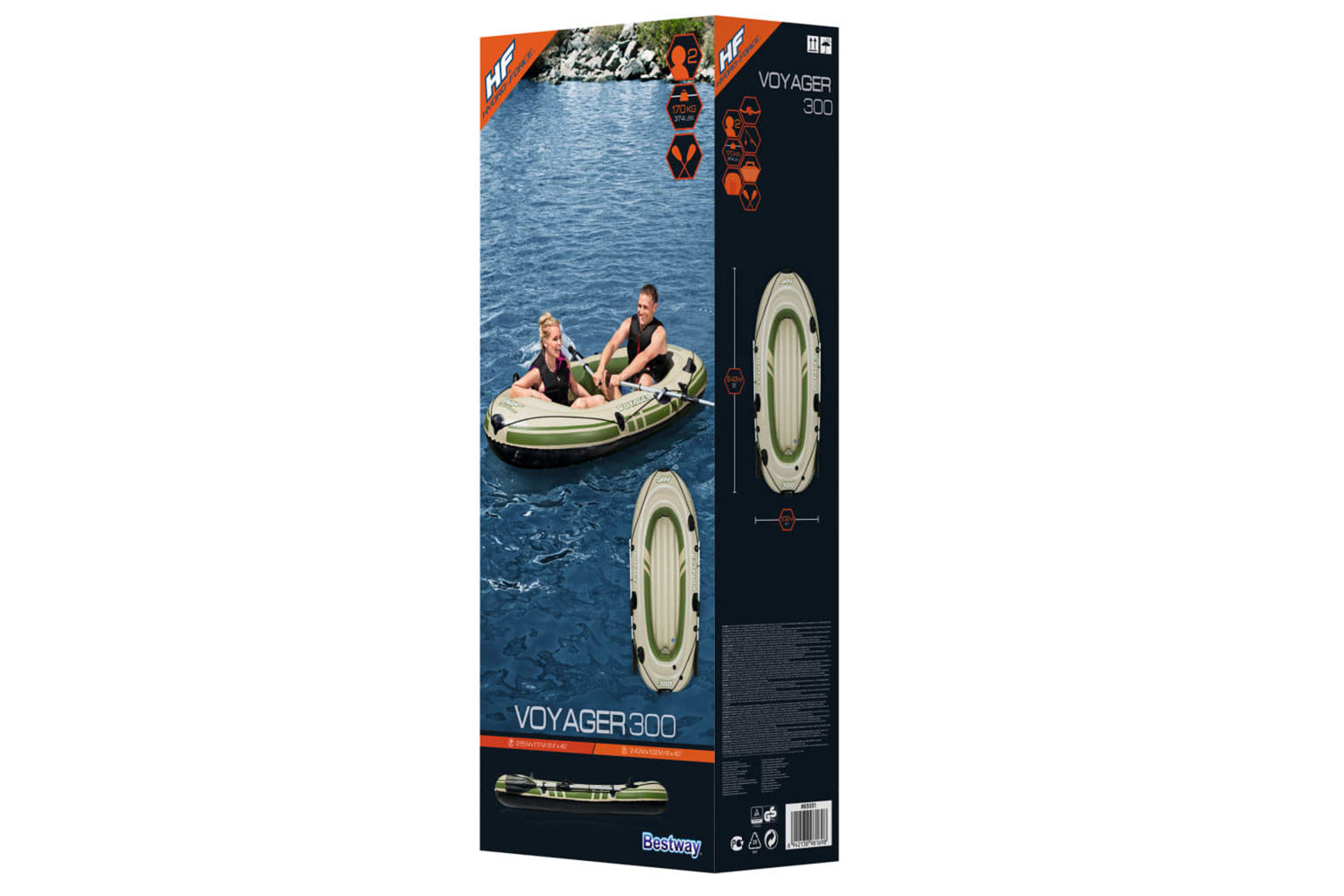 Bestway 92903 Hydro Force Inflatable Boat Voyager 300 243x10-7