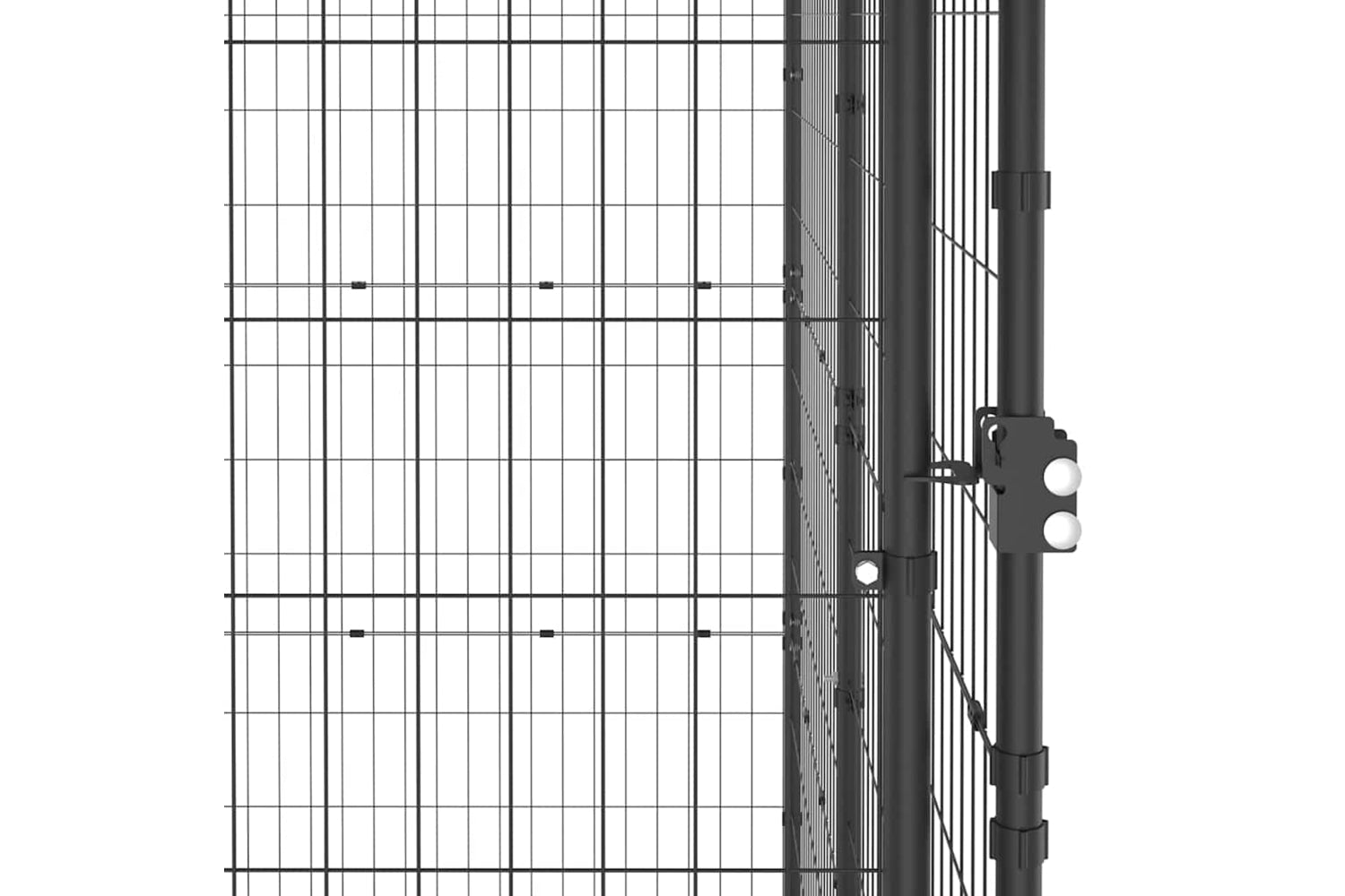 Vidaxl Outdoor Dog Kennel Steel 110x220x180 Cm-5