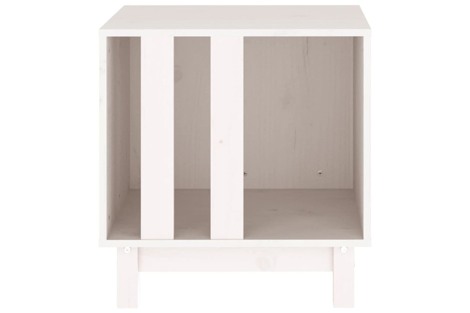 vidaXL 822472 Dog House White 50x40x52cm Solid Wood Pine-4