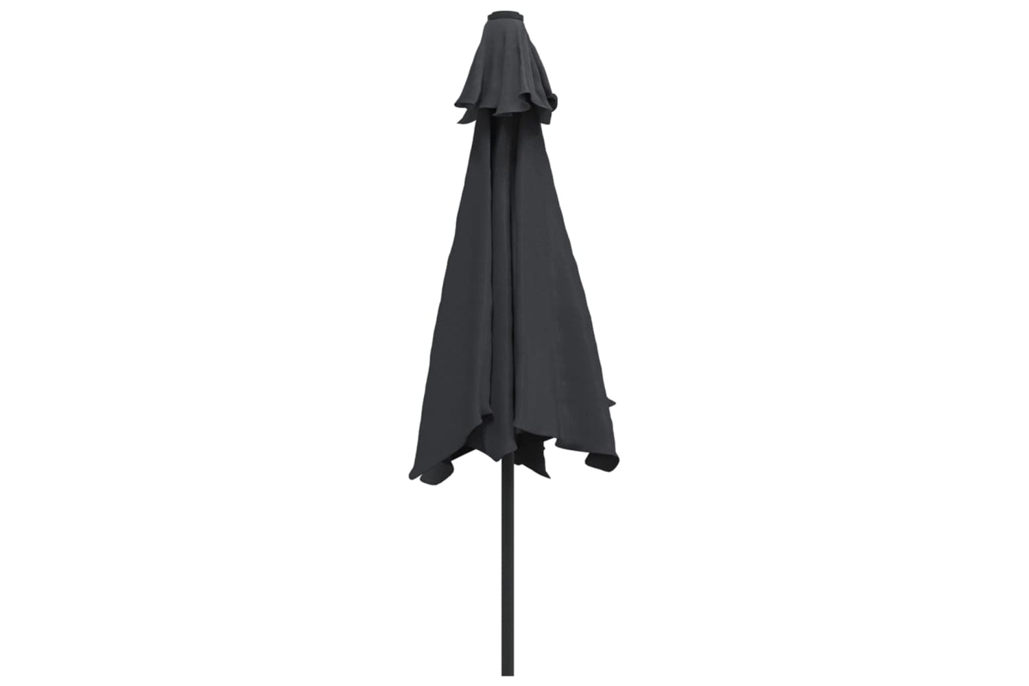 Vidaxl 47134 Outdoor Parasol With Led Lights And Steel Pole 300 Cm Black-5