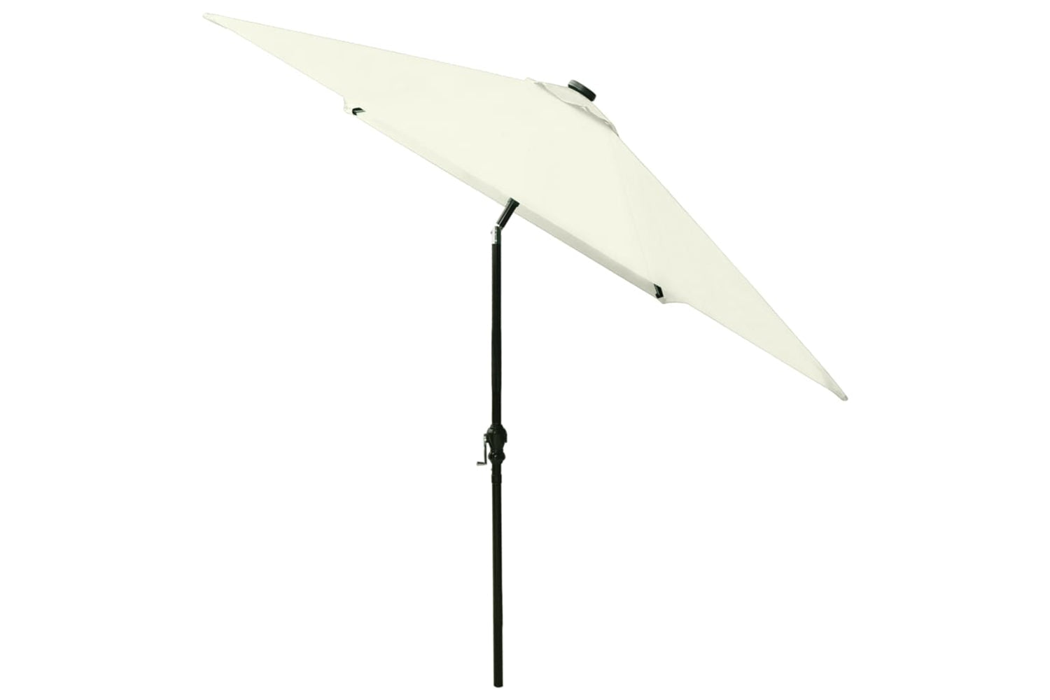 Vidaxl 313787 Parasol With Leds And Steel Pole Sand 2x3 M-5
