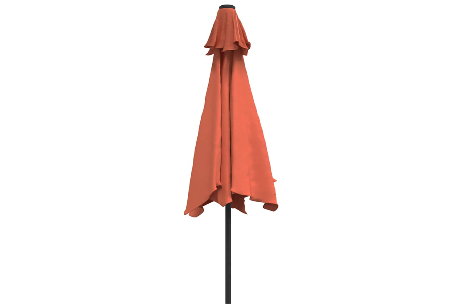 Vidaxl 313757 Outdoor Parasol With Led Lights And Steel Pole 300 Cm Terracotta-5