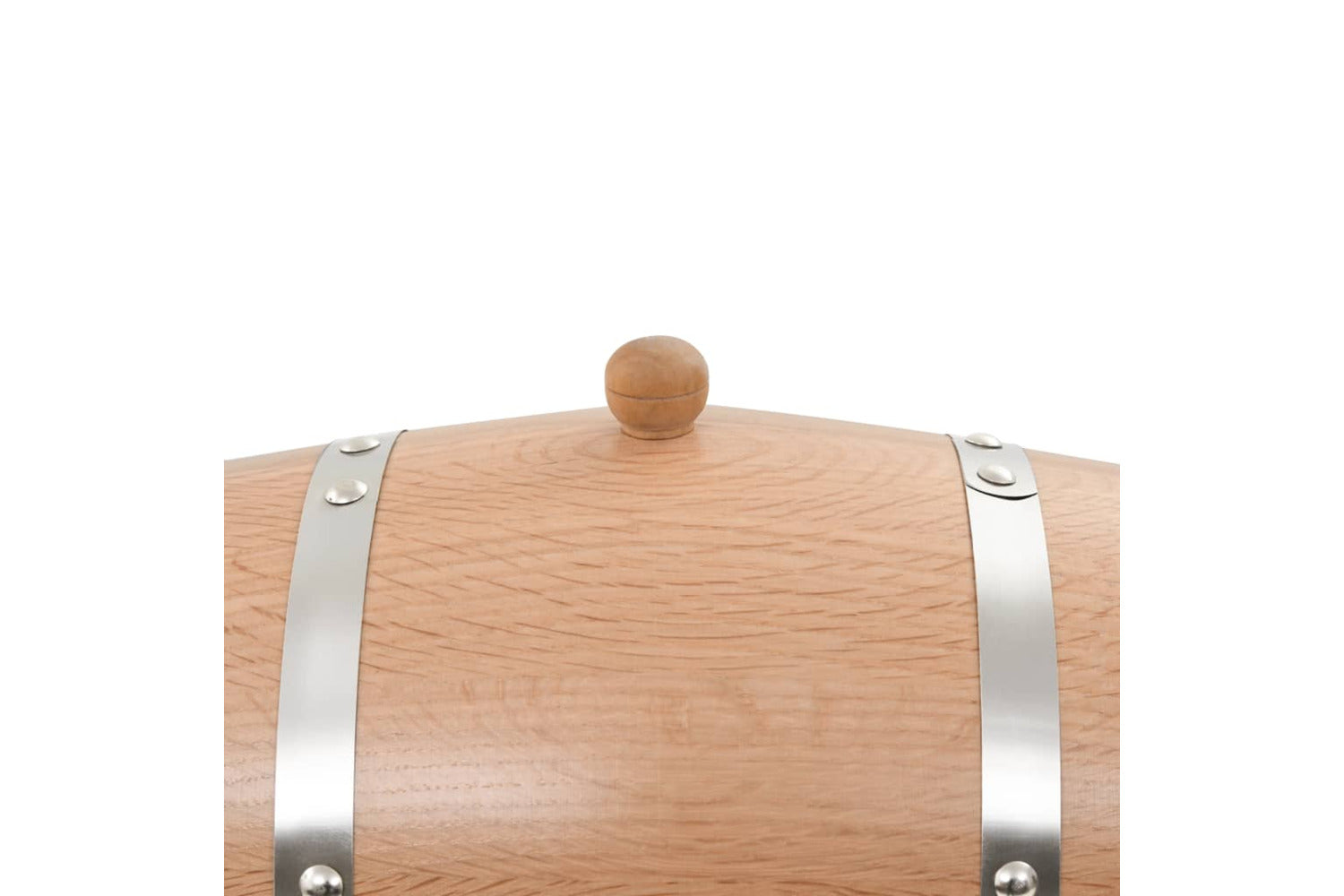 vidaXL 50677 6L Wine Barrel with Tap Solid Oak Wood-3