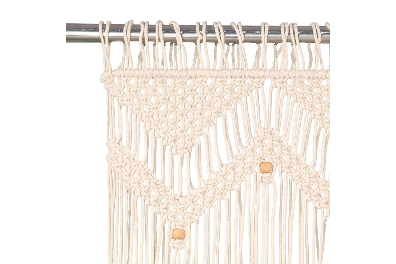 vidaXL 133908 Macrame Curtain 140x240cm Cotton-3