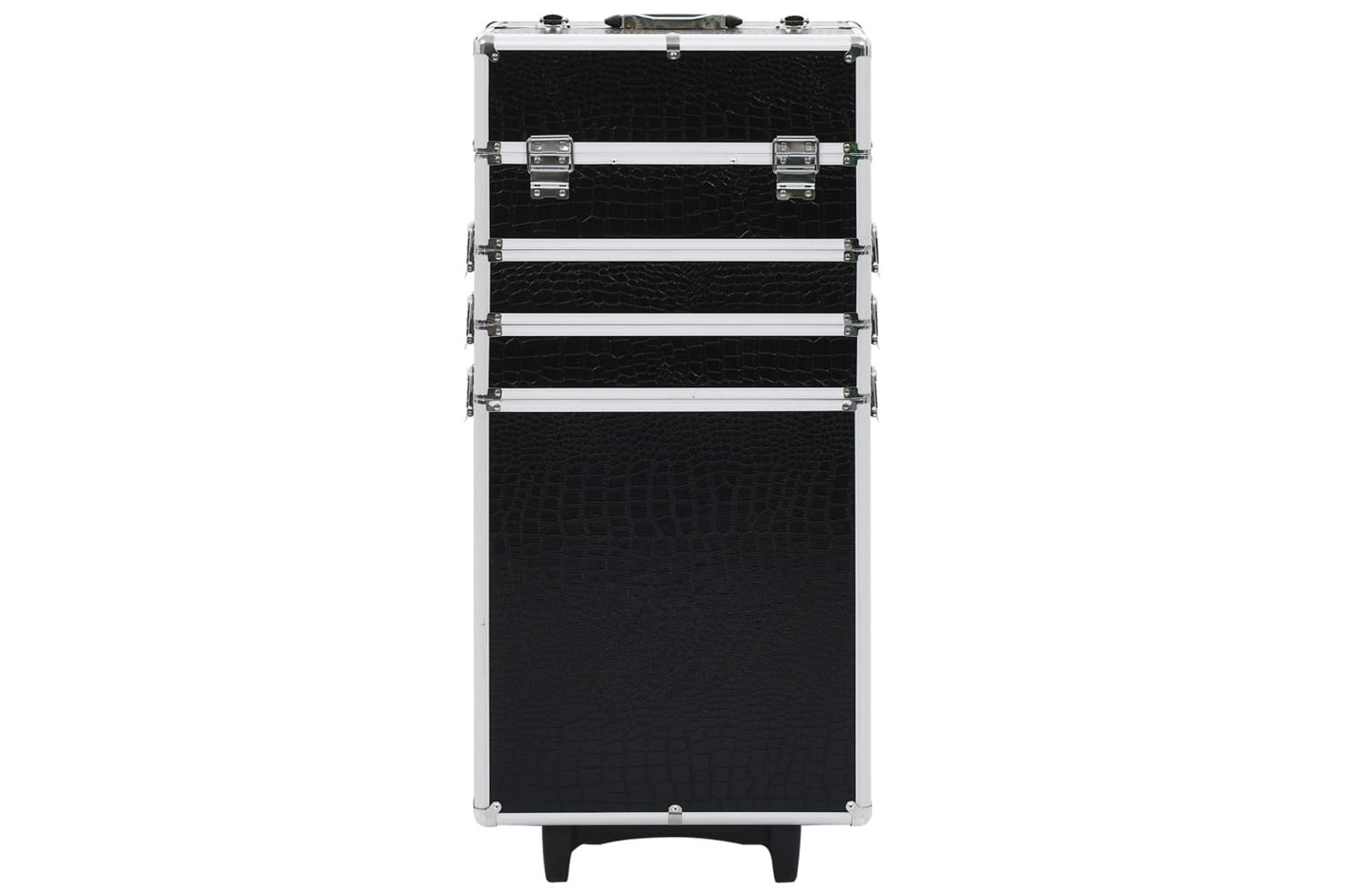 Vidaxl 91817 Make-up Trolley Aluminium Black With Crocodile Pattern-2