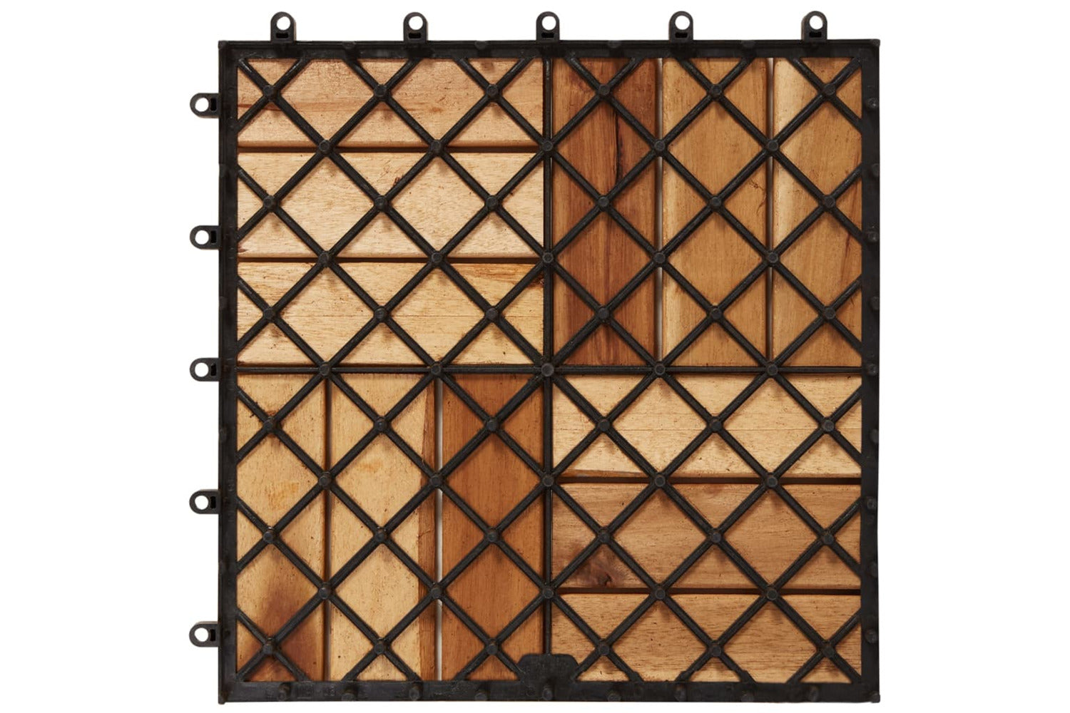 vidaXL 41585 10 Pcs Acacia Decking Tiles 30 X 30cm-6