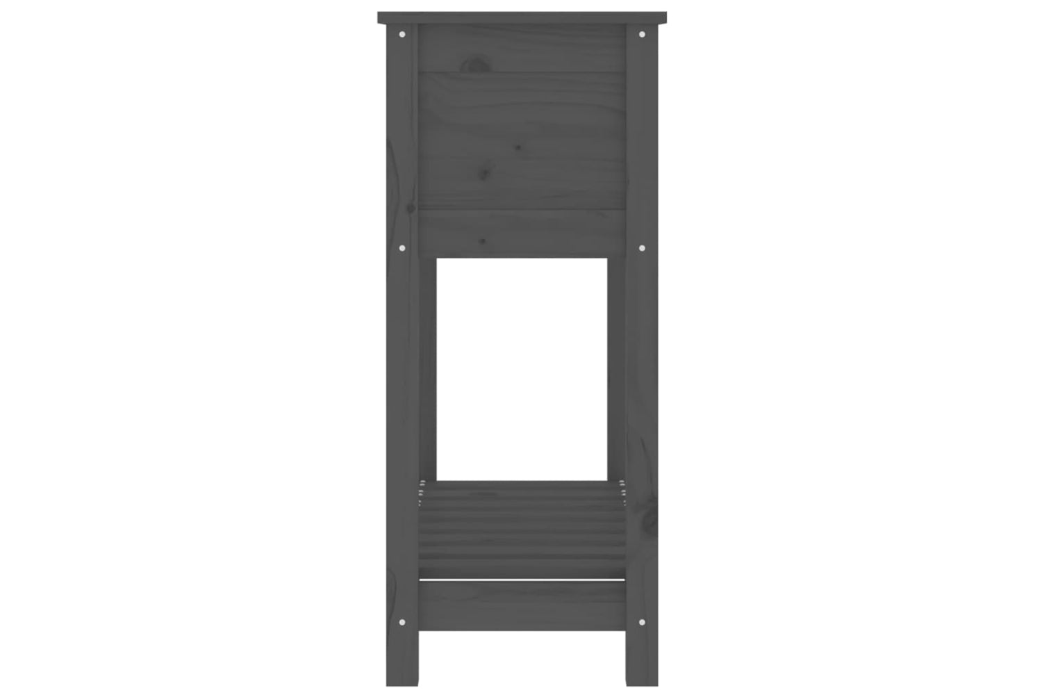 vidaXL 823761 Planter With Shelf Grey 82.5x34.5x81cm Solid Wood Pine-5