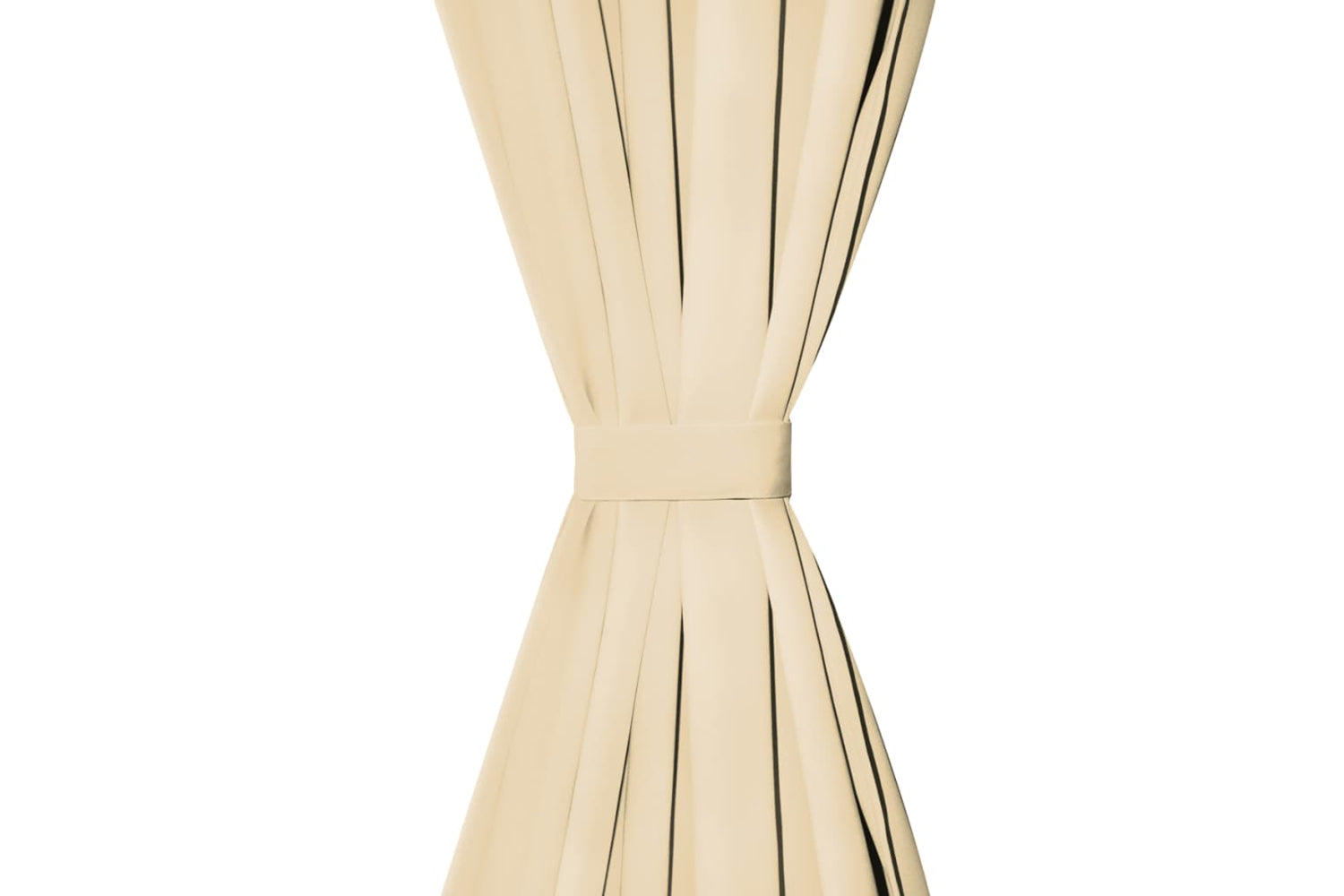 vidaXL 132218 Micro-satin Curtains 2 Pcs With Loops 140x245cm Beige-3