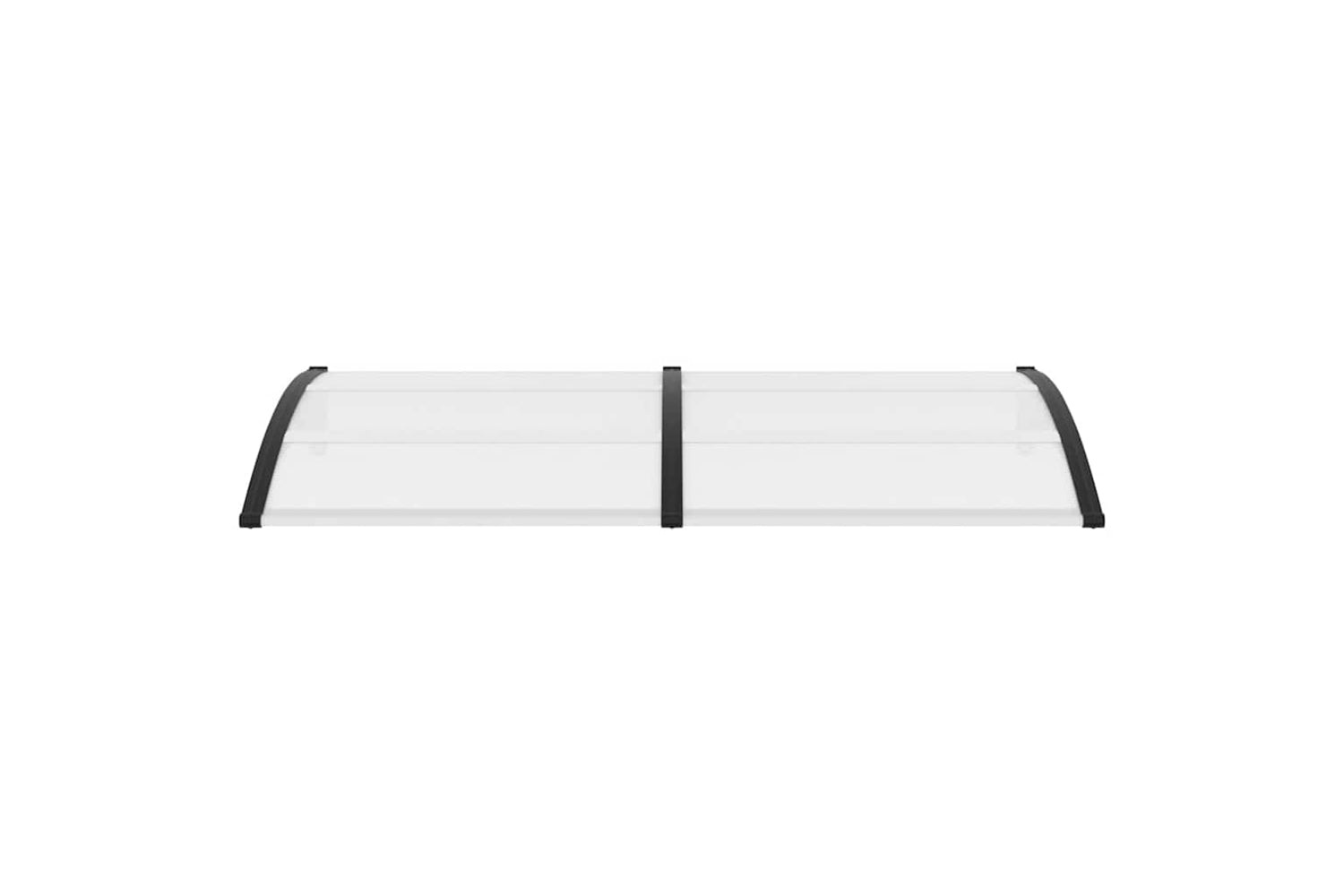 vidaXL 144815 Door Canopy Black And Transparent 200x80cm Pc-3