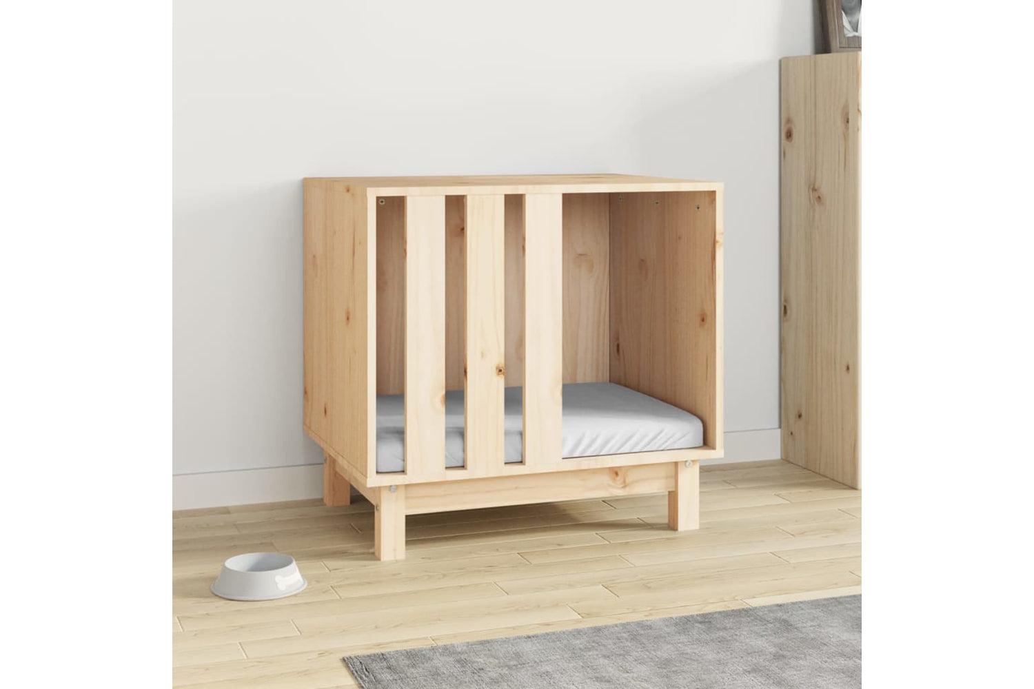 vidaXL 822476 Dog House 60x45x57cm Solid Wood Pine-2