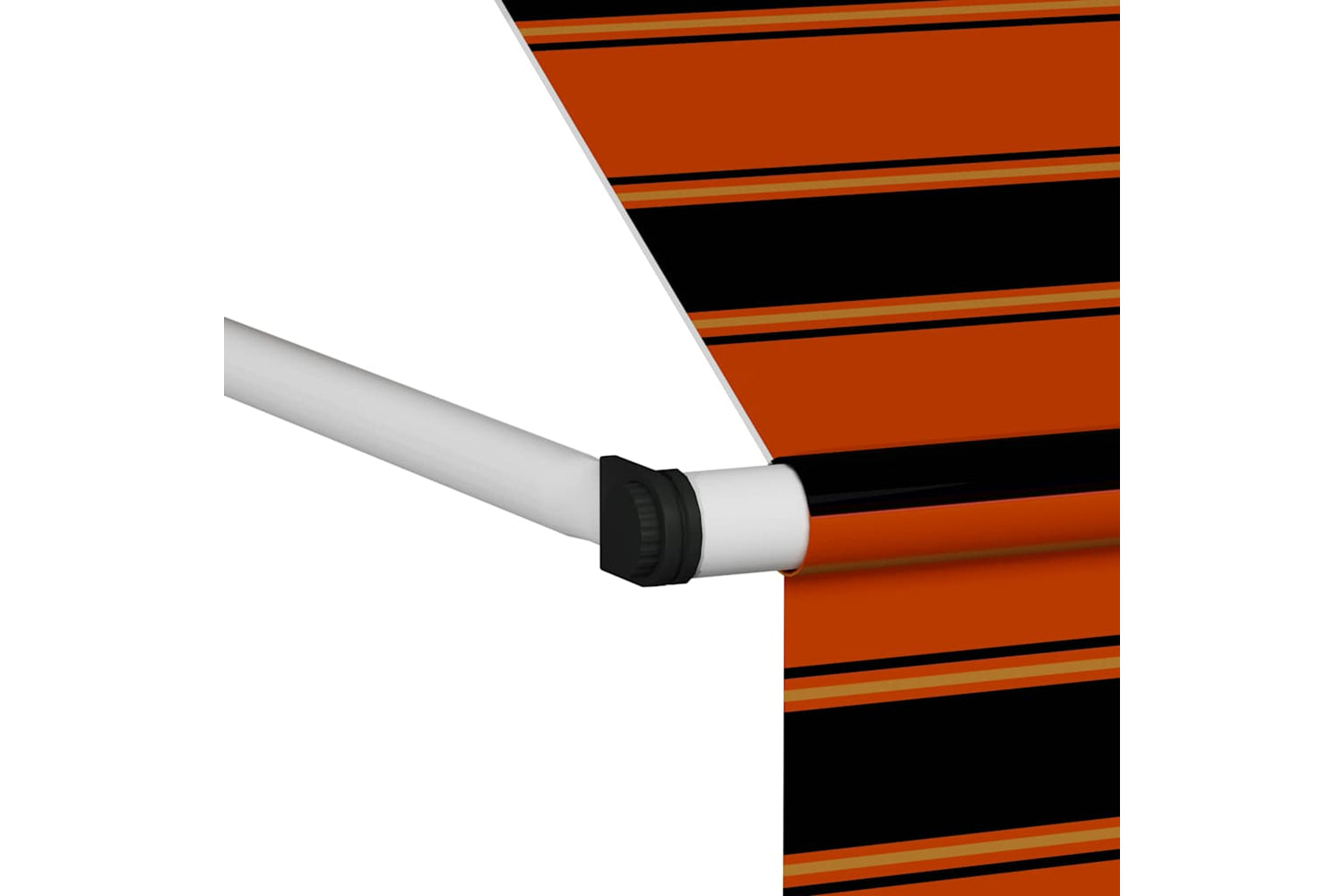 vidaXL 145838 Manual Retractable Awning 300cm Orange And Brown-5