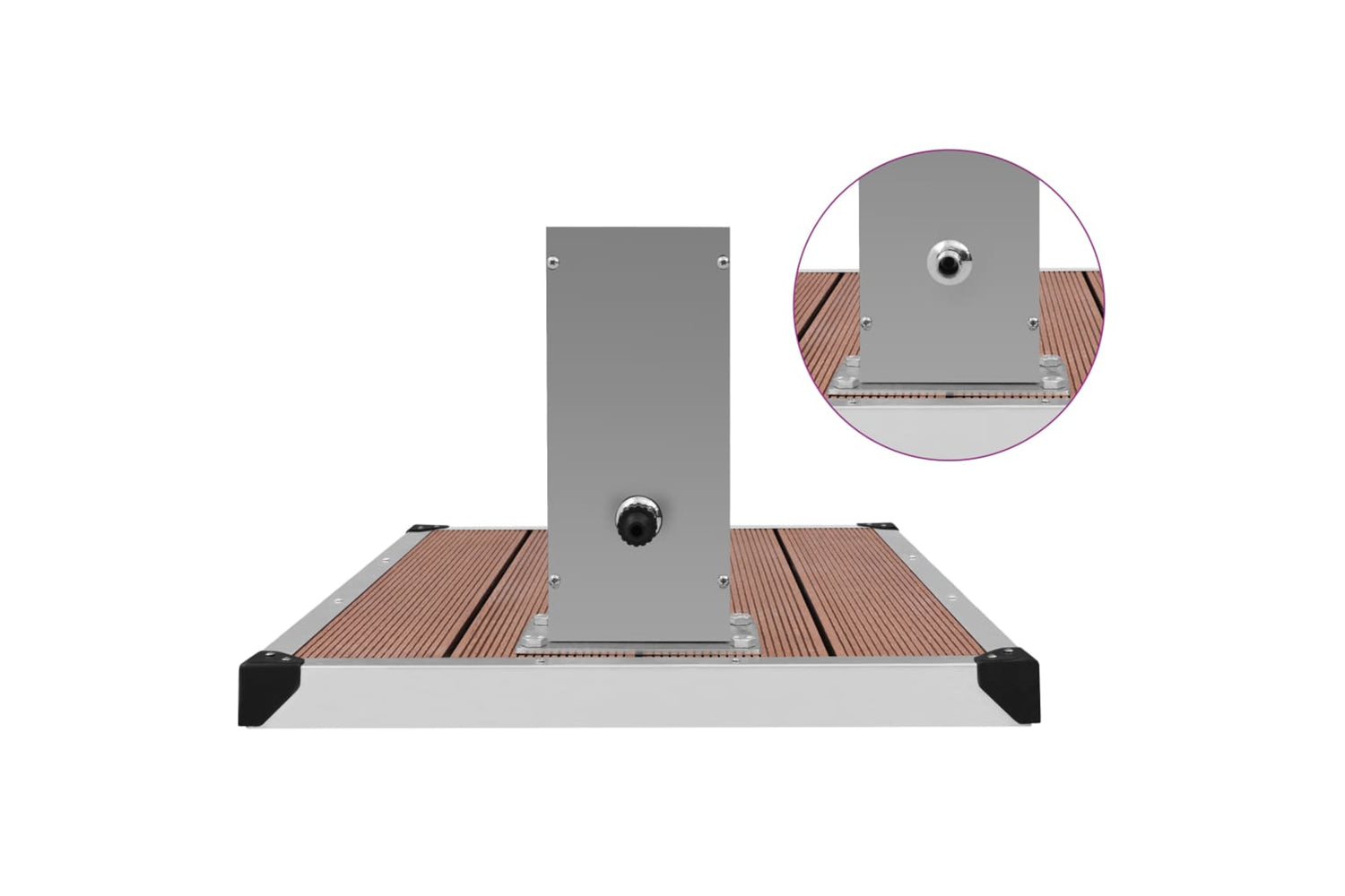 Vidaxl 3051287 Outdoor Shower With Tray Wpc Stainless Steel-7