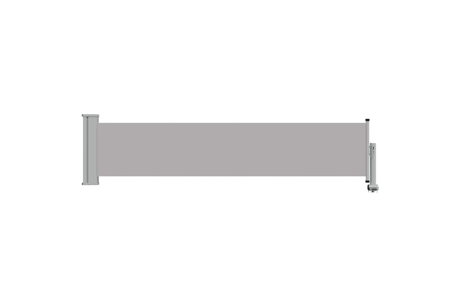 vidaXL 48354 Patio Retractable Side Awning 60x300cm Grey-3