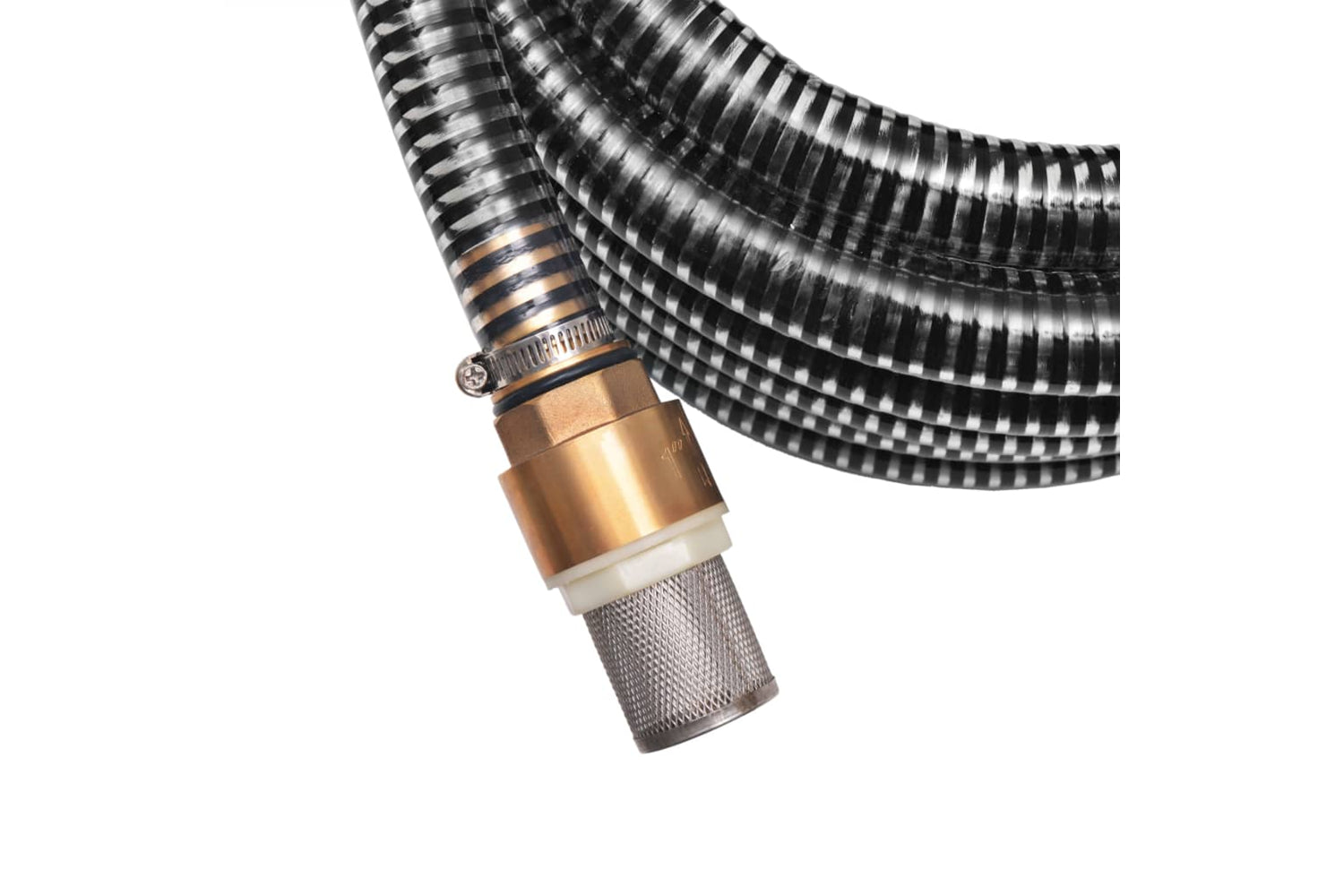 vidaXL 142891 Suction Hose With Brass Connectors 10 M 25mm Black-4