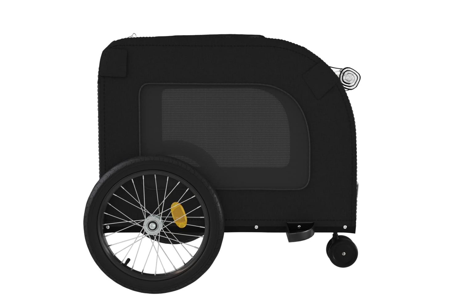 Vidaxl 93863 Pet Bike Trailer Black Oxford Fabric And Iron-6