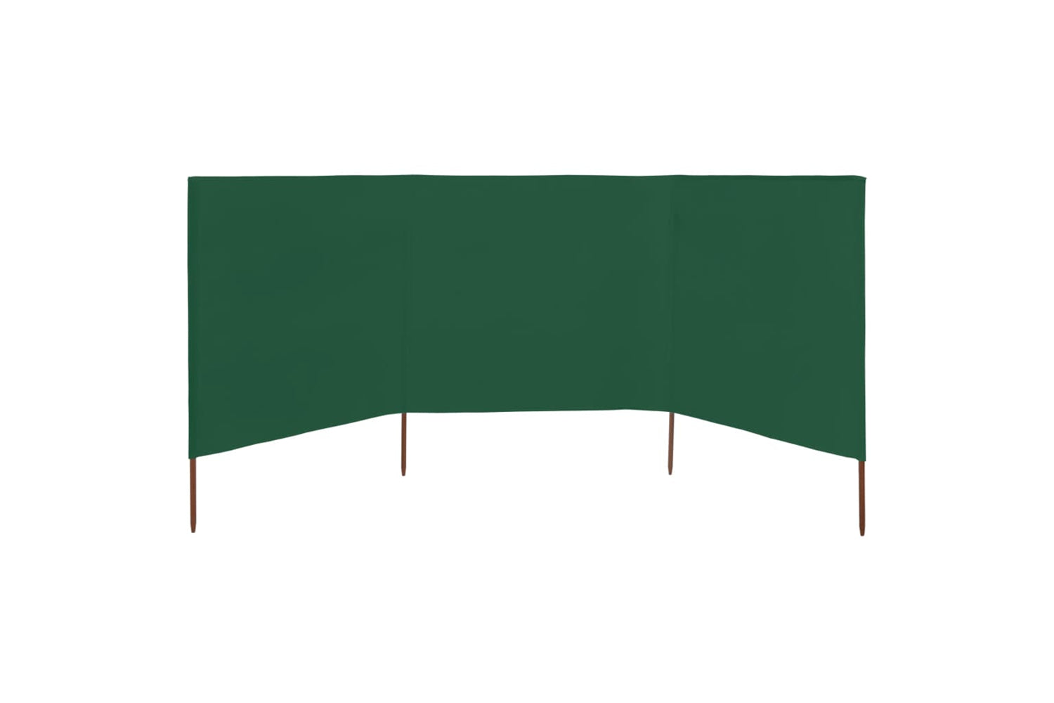 vidaXL 47149 3-panel Wind Screen Fabric 400x160cm Green-3