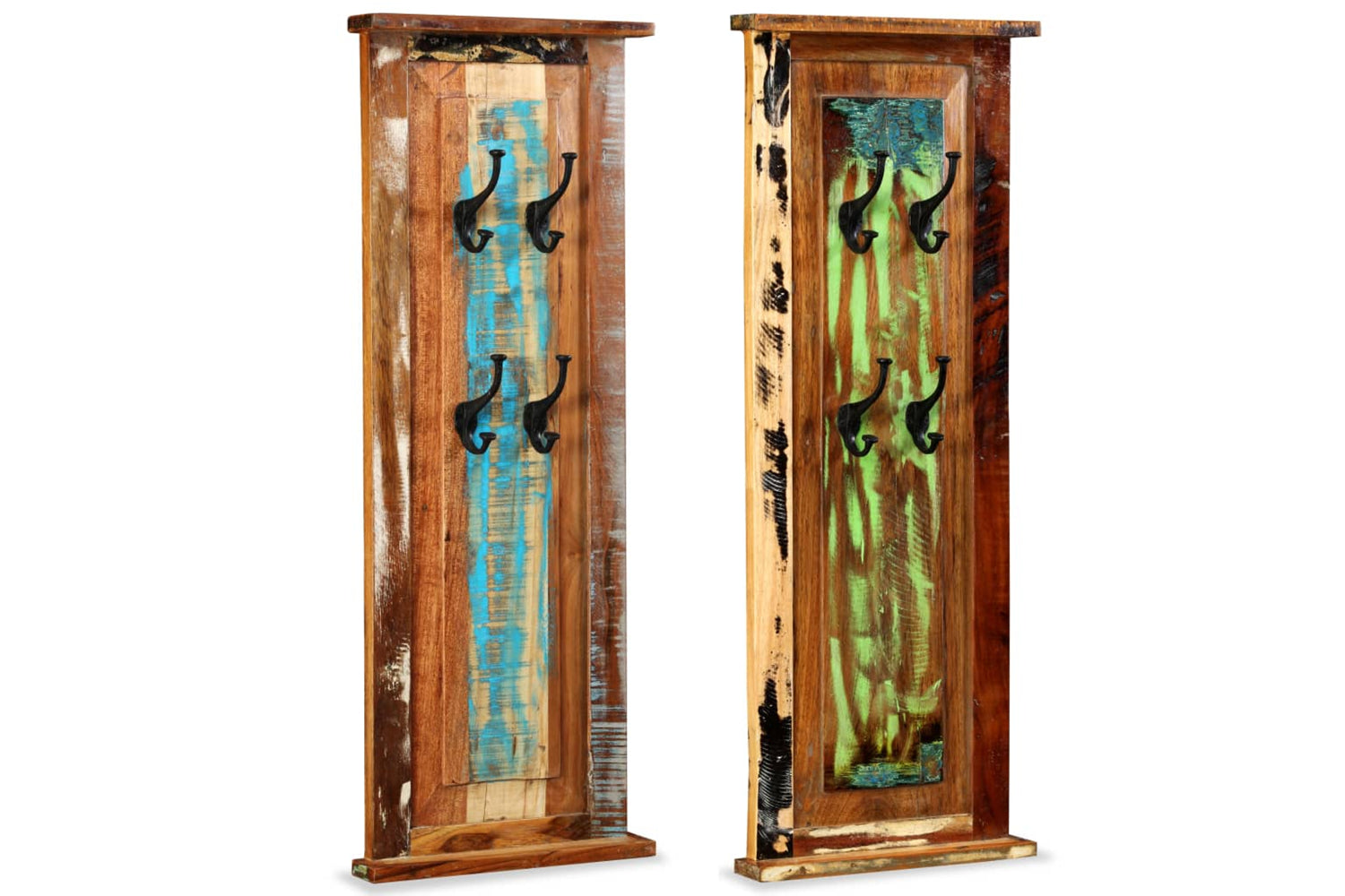 vidaXL 244588 Coat Racks 2 Pcs Solid Reclaimed Wood 38x100cm-5