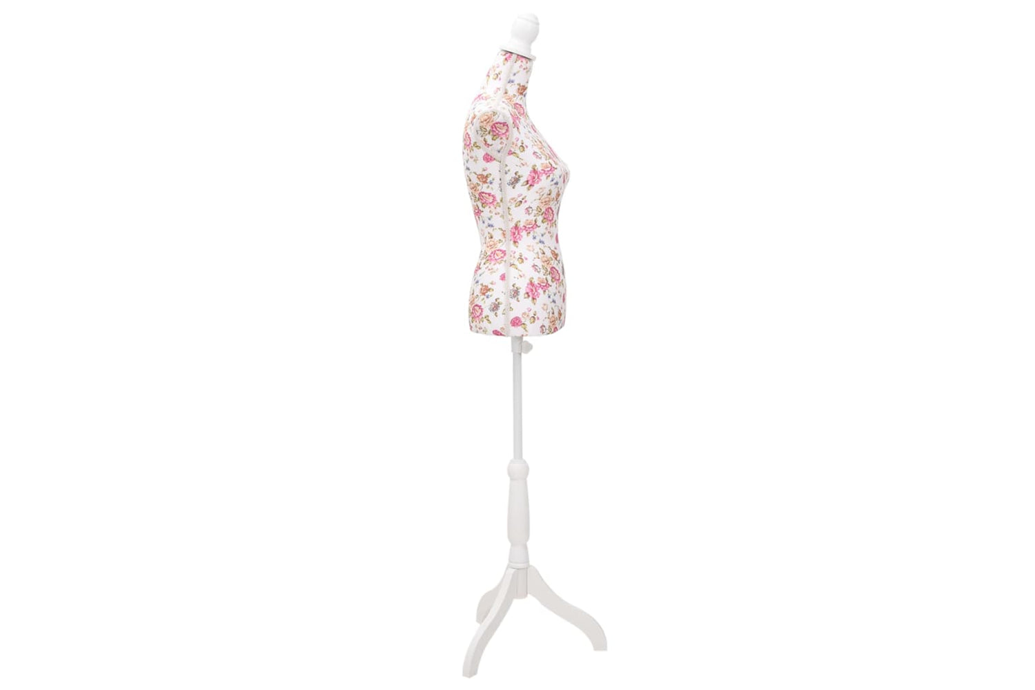 Vidaxl 30030 Ladies Bust Display Mannequin Cotton White With Rose-3