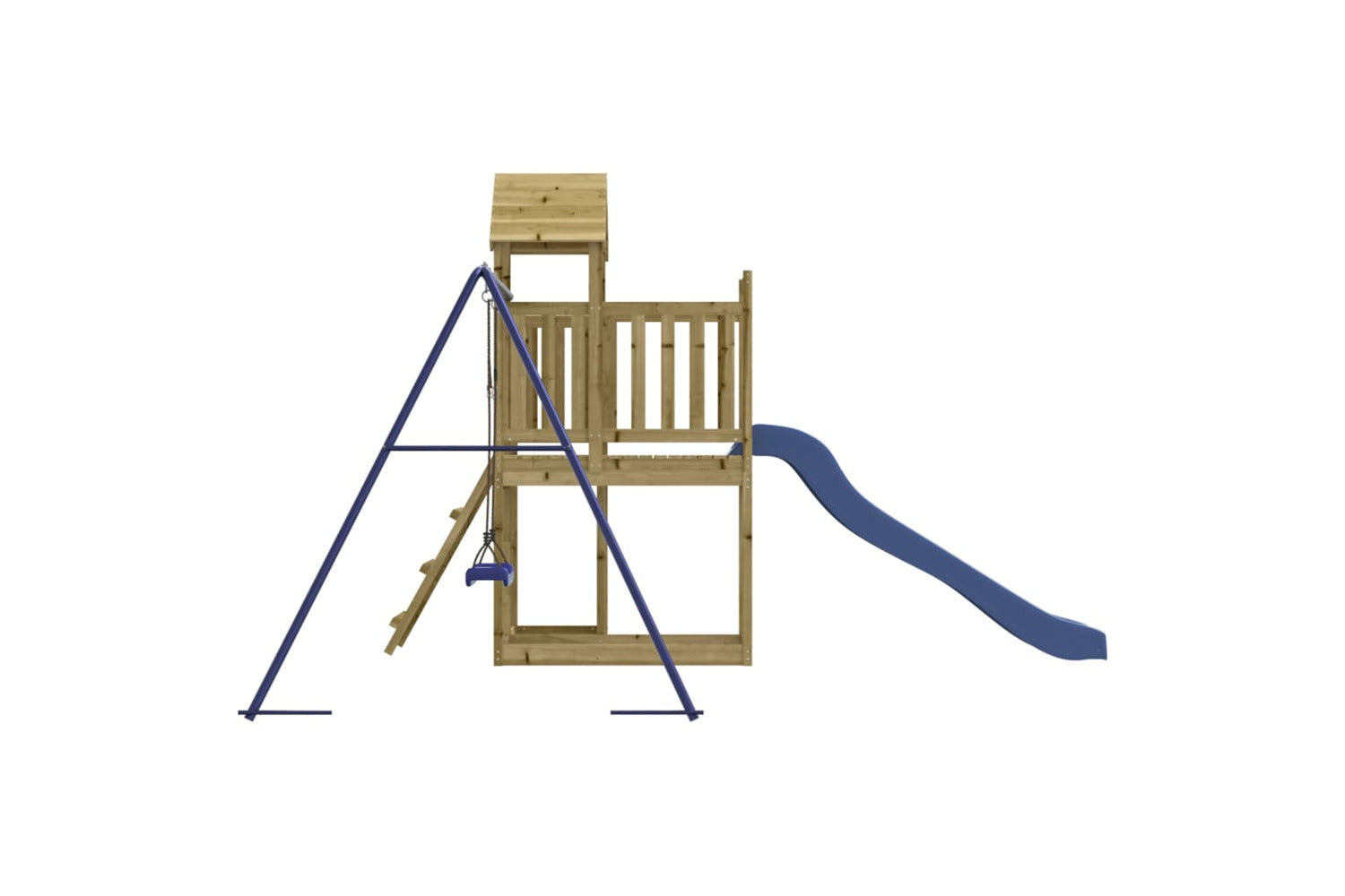 Vidaxl 3155842 Playhouse With Slide Swing Impregnated Wood Pine-6
