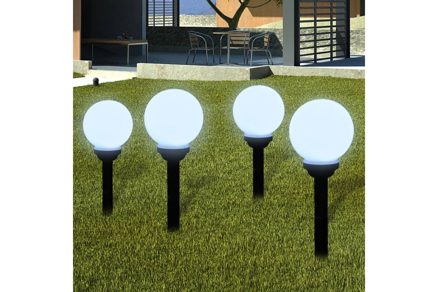 vidaXL 277114 Outdoor Pathway Lamps 8 Pcs Led 15cm With Ground Spike-3