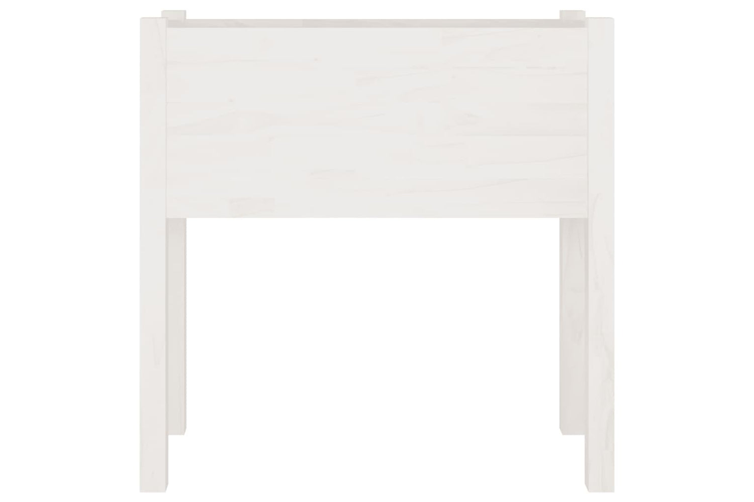 vidaXL 810822 Garden Planters 2 Pcs White 70x31x70cm Solid Pinewood-3