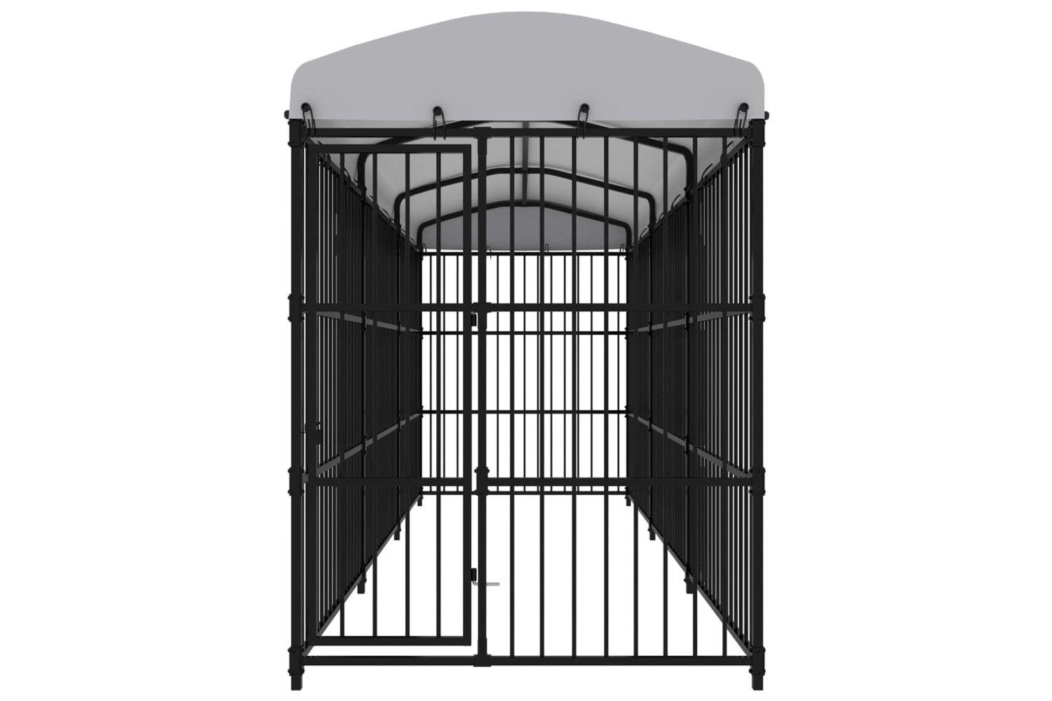 vidaXL 170893 Outdoor Dog Kennel With Roof 450x150x210cm-2