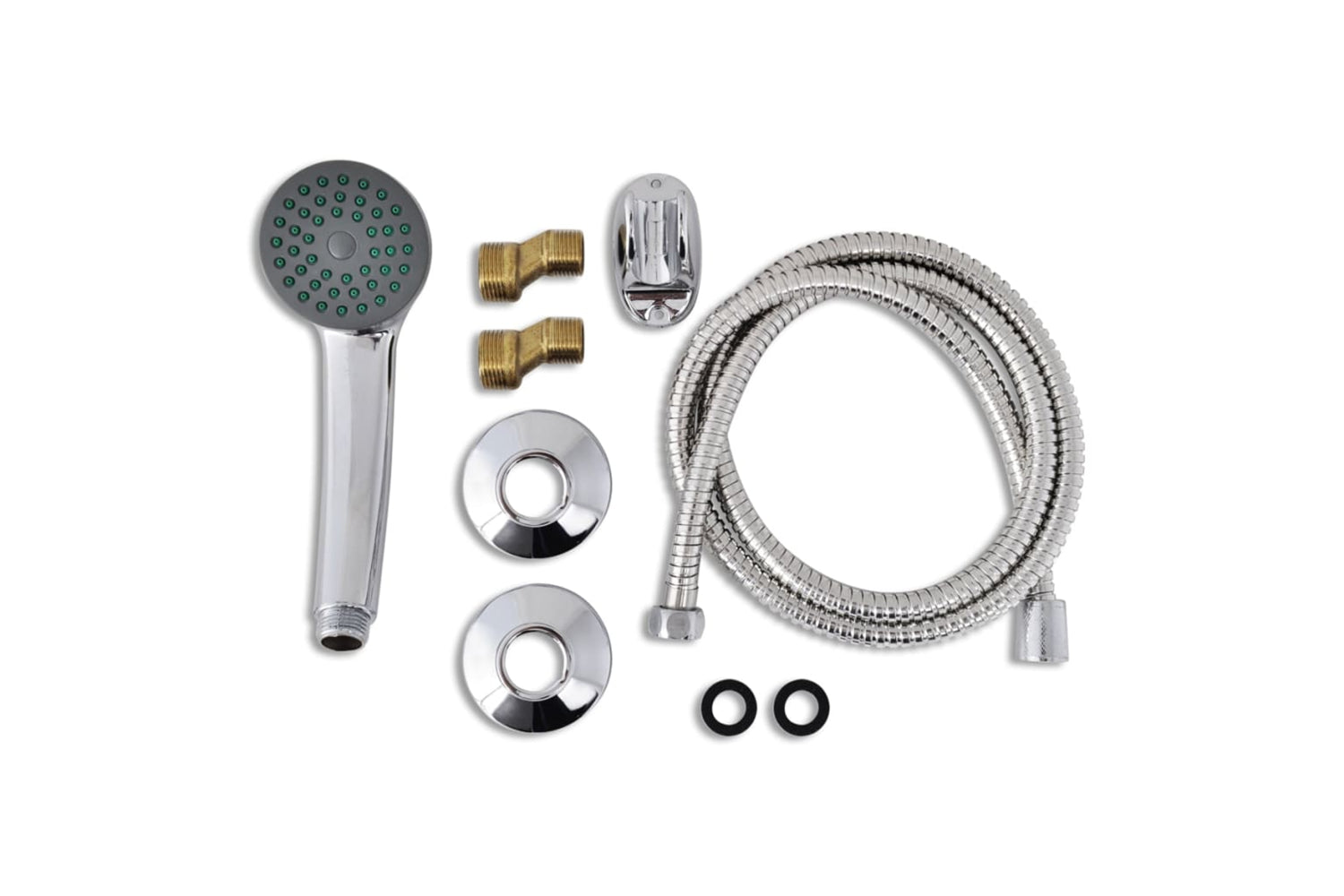 Vidaxl 140831 Bath Shower Mixer Tap Kit Chrome-2