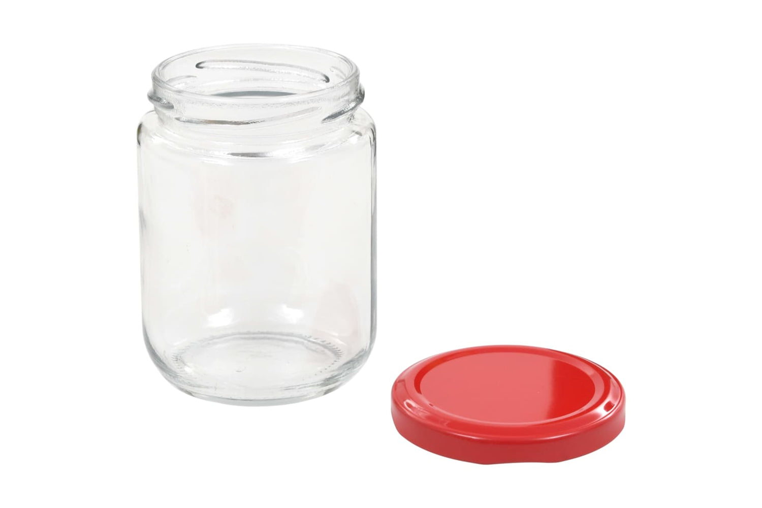 Vidaxl 50800 Glass Jam Jars With Red Lid 48 Pcs 230 Ml-4