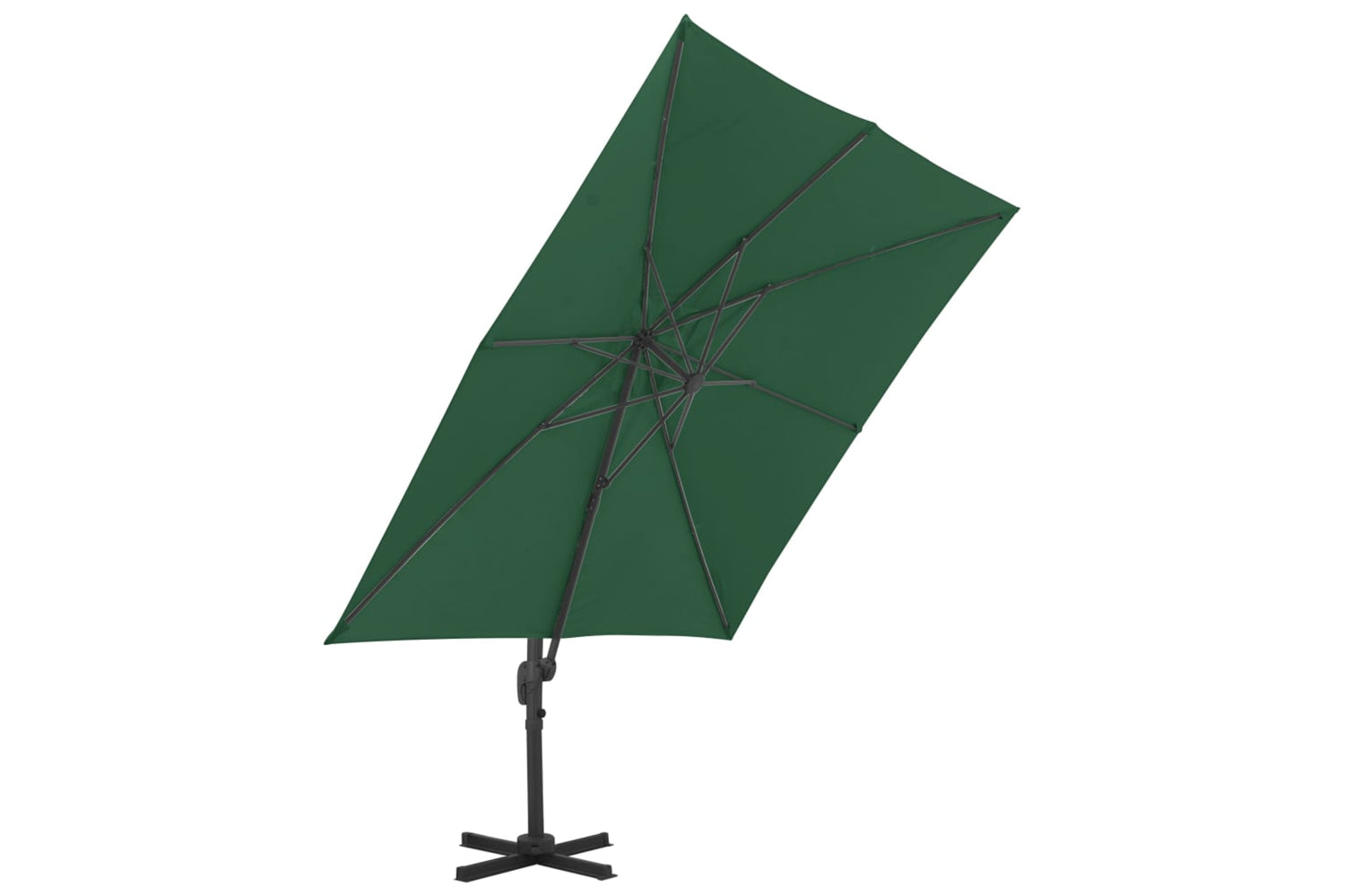 Vidaxl 276345 Outdoor Umbrella With Portable Base Green-4