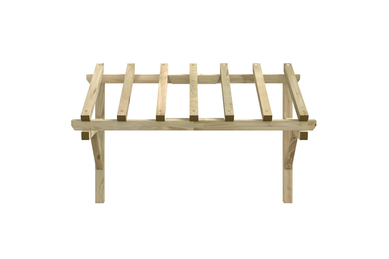 vidaXL 49454 Door Canopy 200x100x100cm Solid Pinewood-2