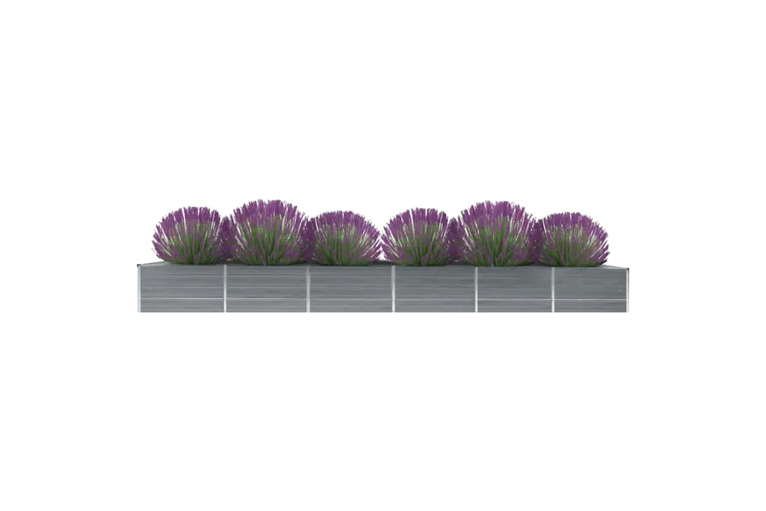 vidaXL 47064 Garden Raised Bed Galvanised Steel 480x80x45cm Grey-2