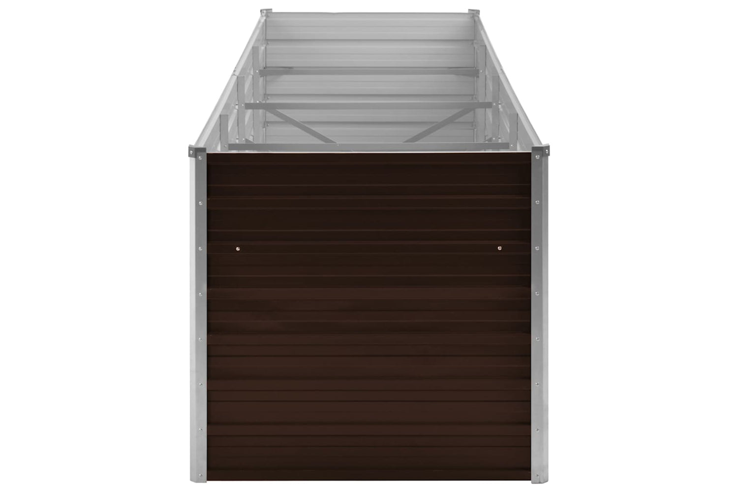 vidaXL 45715 Garden Raised Bed Brown 320x80x77cm Galvanised Steel-4