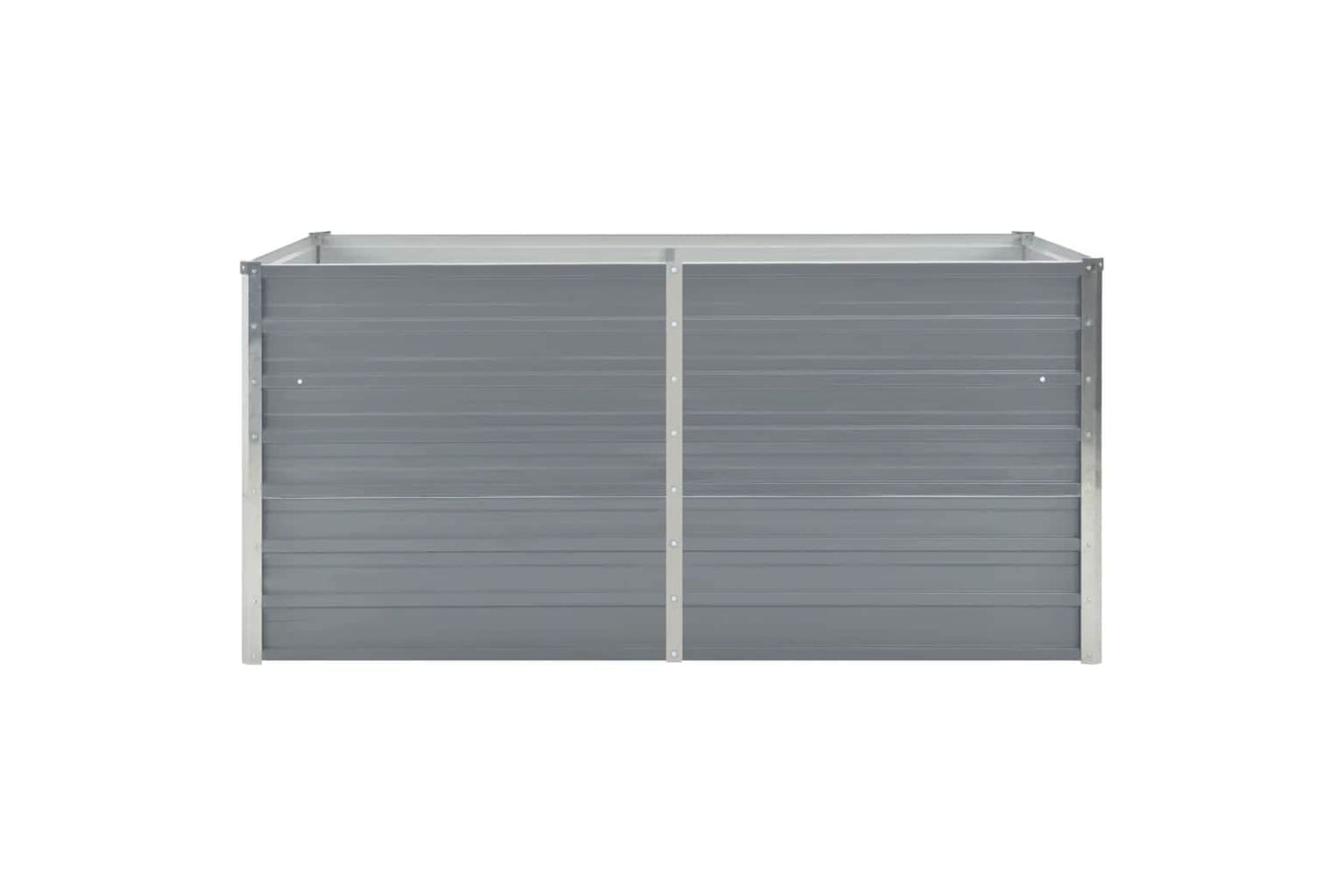 vidaXL 47011 Raised Garden Bed 160x80x45cm Galvanised Steel Grey-2