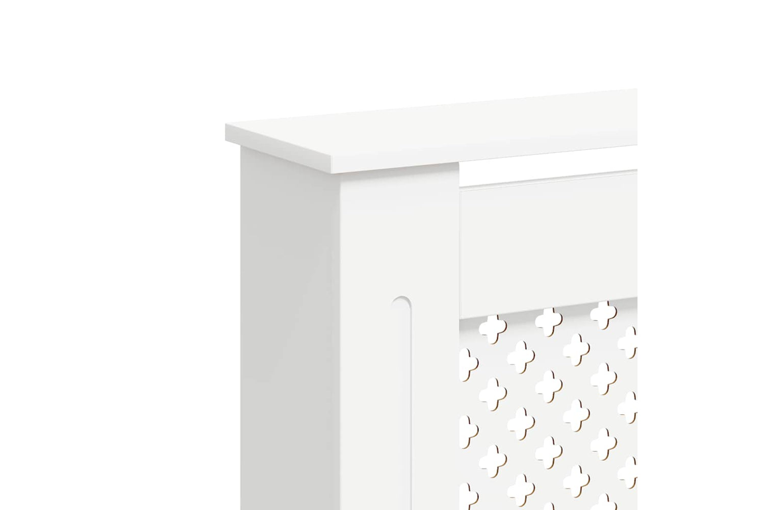 vidaXL Radiator Cover White 152x19x81.5cm Mdf-6