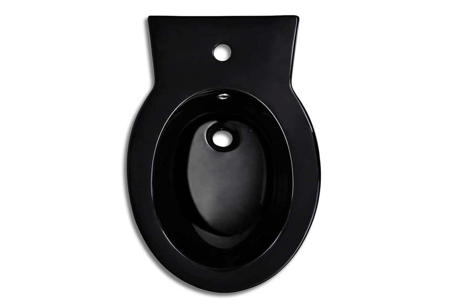 Vidaxl 140666 Round Bidet Stand Black High-quality Ceramic-4