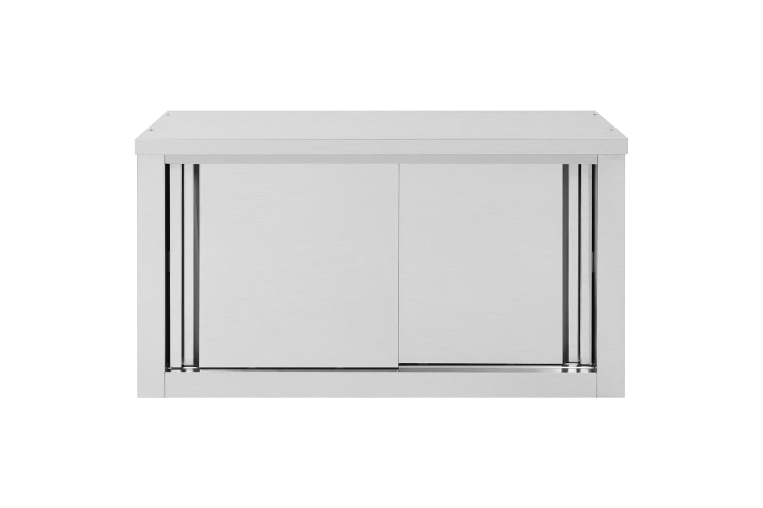 vidaXL 51052 Kitchen Wall Cabinet With Sliding Doors 90x40x50cm Stainless Steel-5