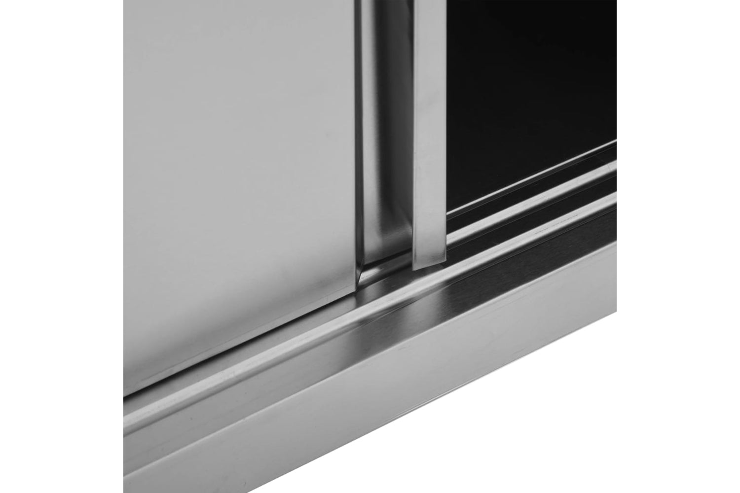 vidaXL 51052 Kitchen Wall Cabinet With Sliding Doors 90x40x50cm Stainless Steel-6