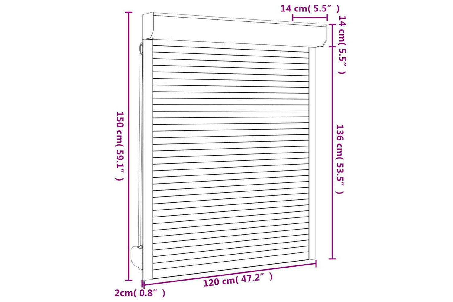 Vidaxl Roller Shutter Aluminium 120x150 Cm Anthracite-7
