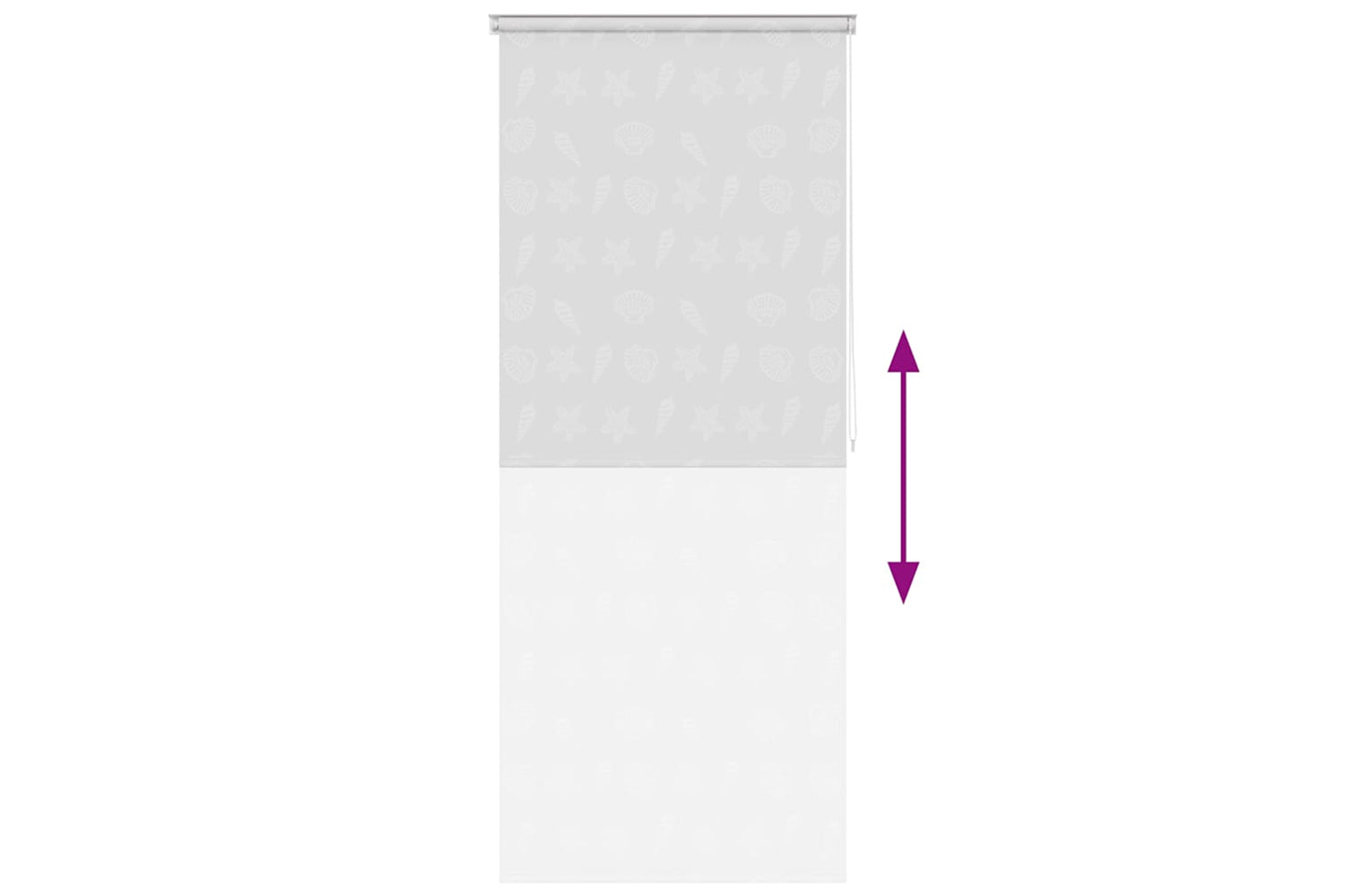 Vidaxl Shower Roller Blind 80x240 Cm Sea Star-4