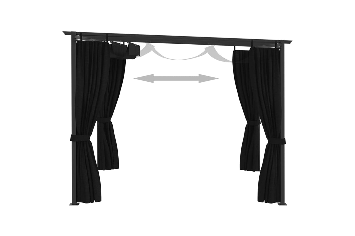 Vidaxl 3053421 Gazebo 4x3 M Anthracite-6