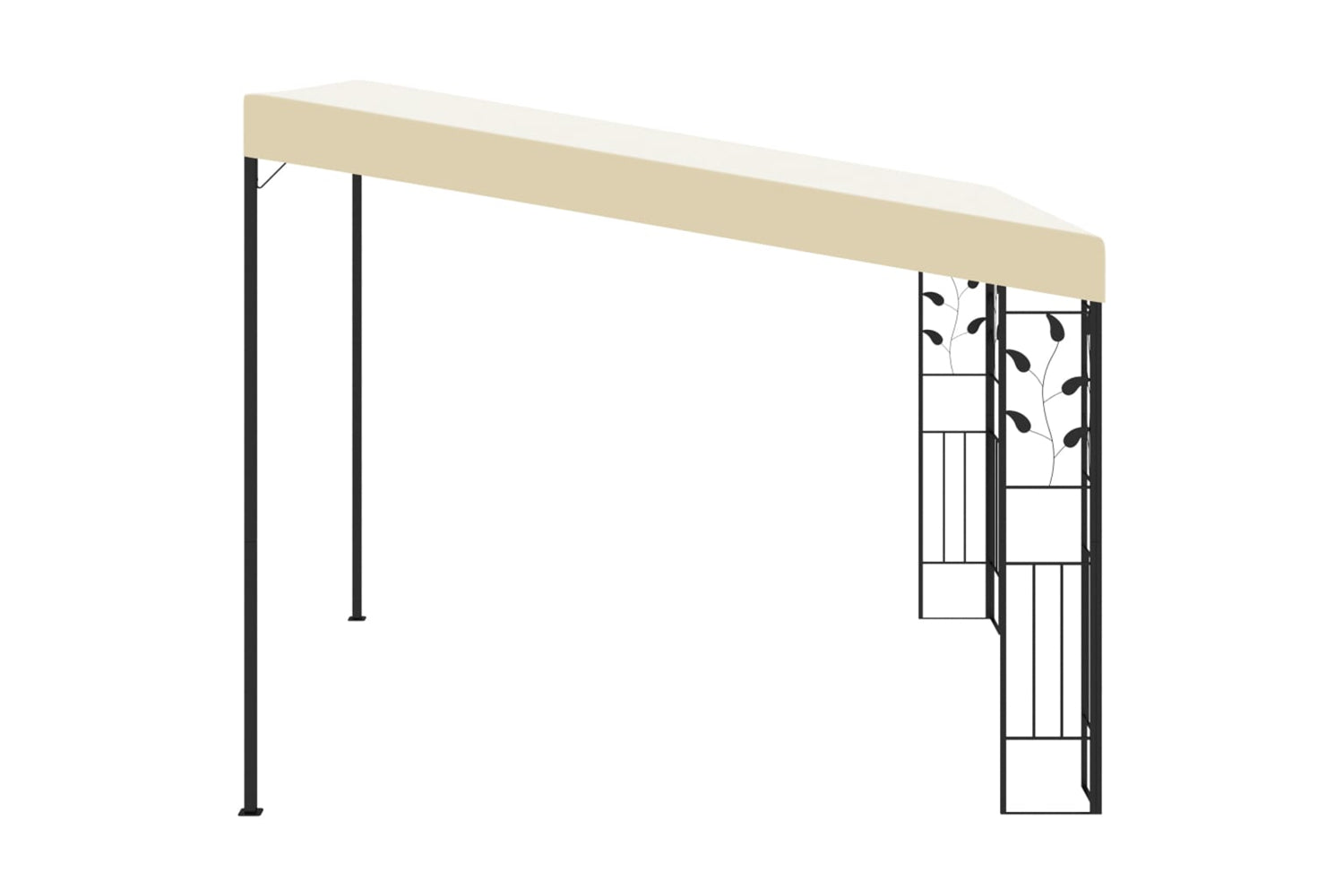 Vidaxl 47997 Wall-mounted Gazebo 3x3x2.5 M Cream-4