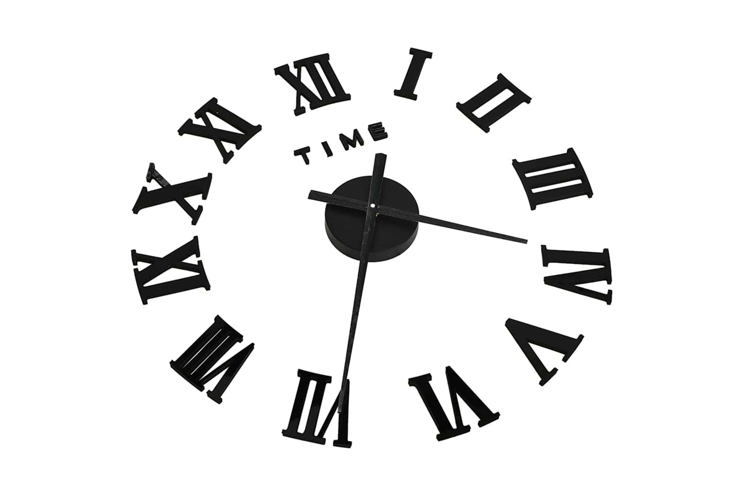 Vidaxl 325159 3D Wall Clock Modern Design 100 cm | Black-2