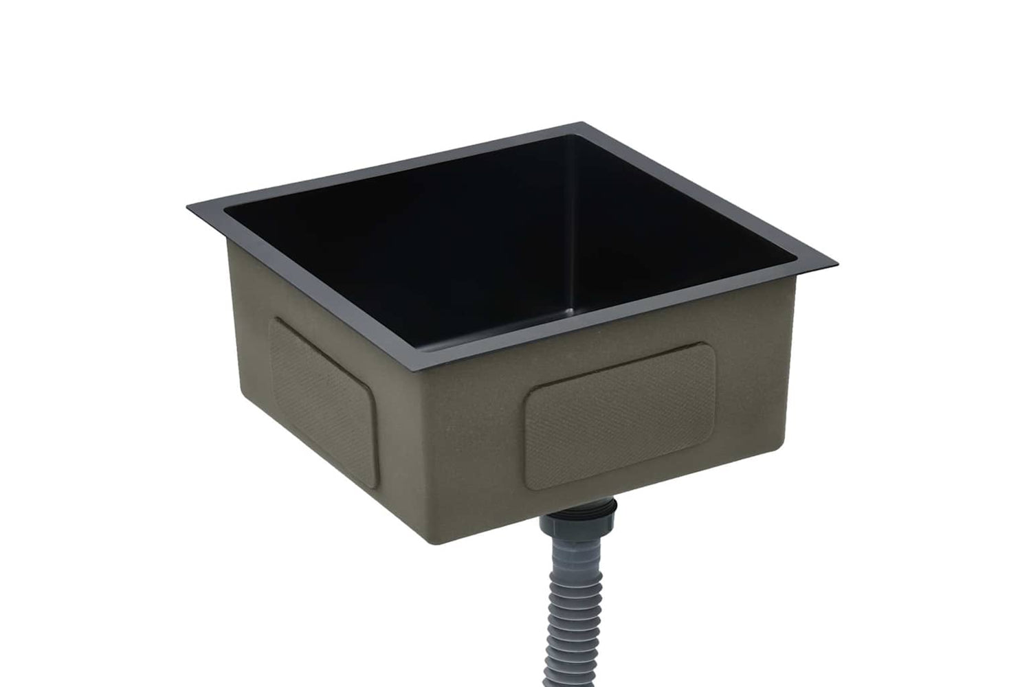 Vidaxl 145083 Handmade Kitchen Sink Black Stainless Steel-3