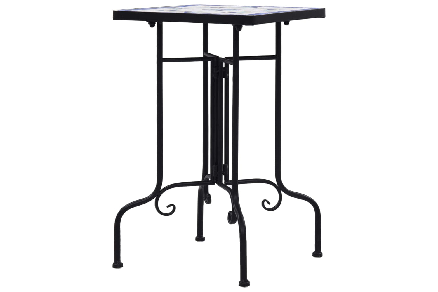 Vidaxl 46710 Mosaic Side Table Blue And White Ceramic-3
