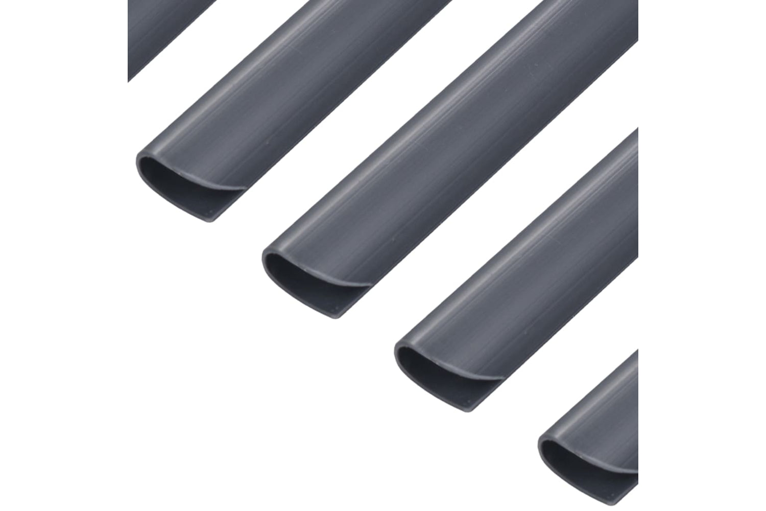 Vidaxl 45477 100 Pcs Fence Strip Clips Pvc Anthracite-3